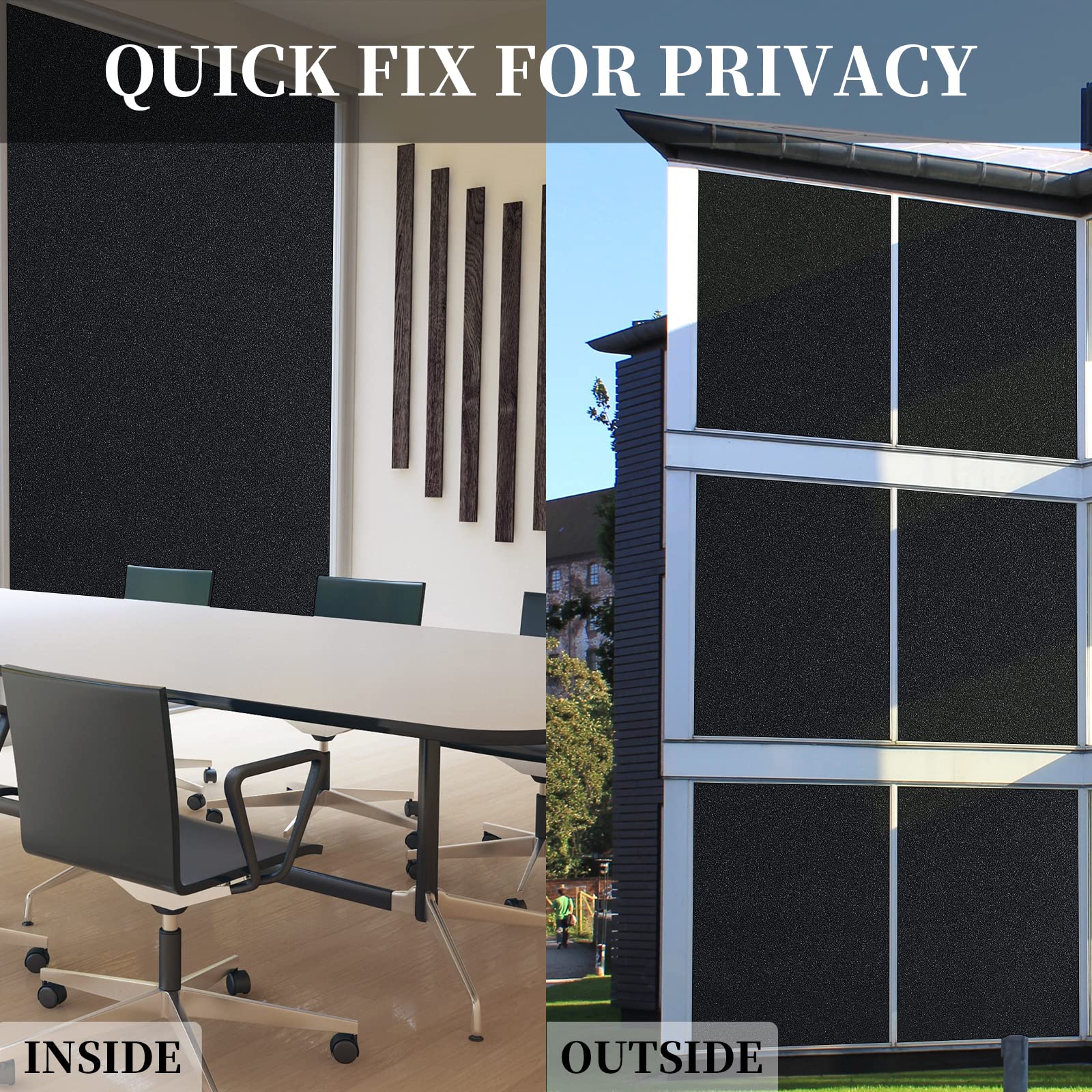 VILMA Blackout Window Film Privacy Sun Blocking Window Cover House ...