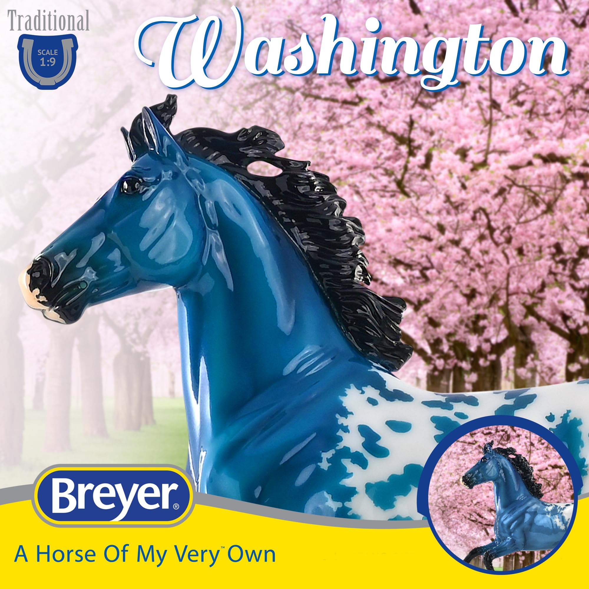 Breyer Horses Traditional Series Décoration de Printemps | Washington | Édition limitée | Modèle #1875