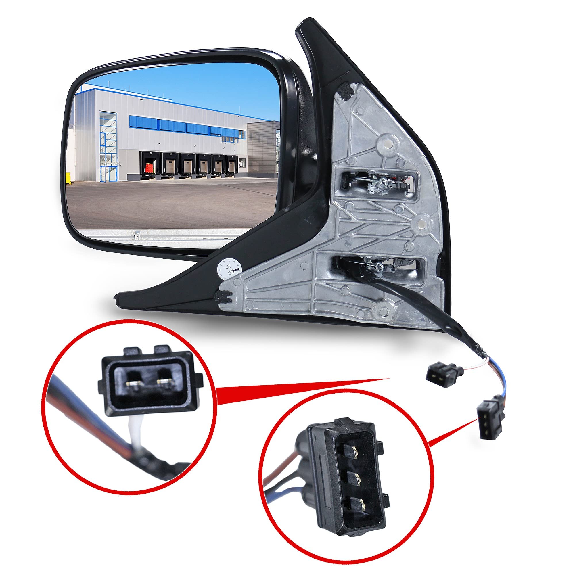 Generico Specchio Retrovisore Lato DESTRA / SINISTRA Compatibile con DAF 105 XF 95 CF 85 2006
