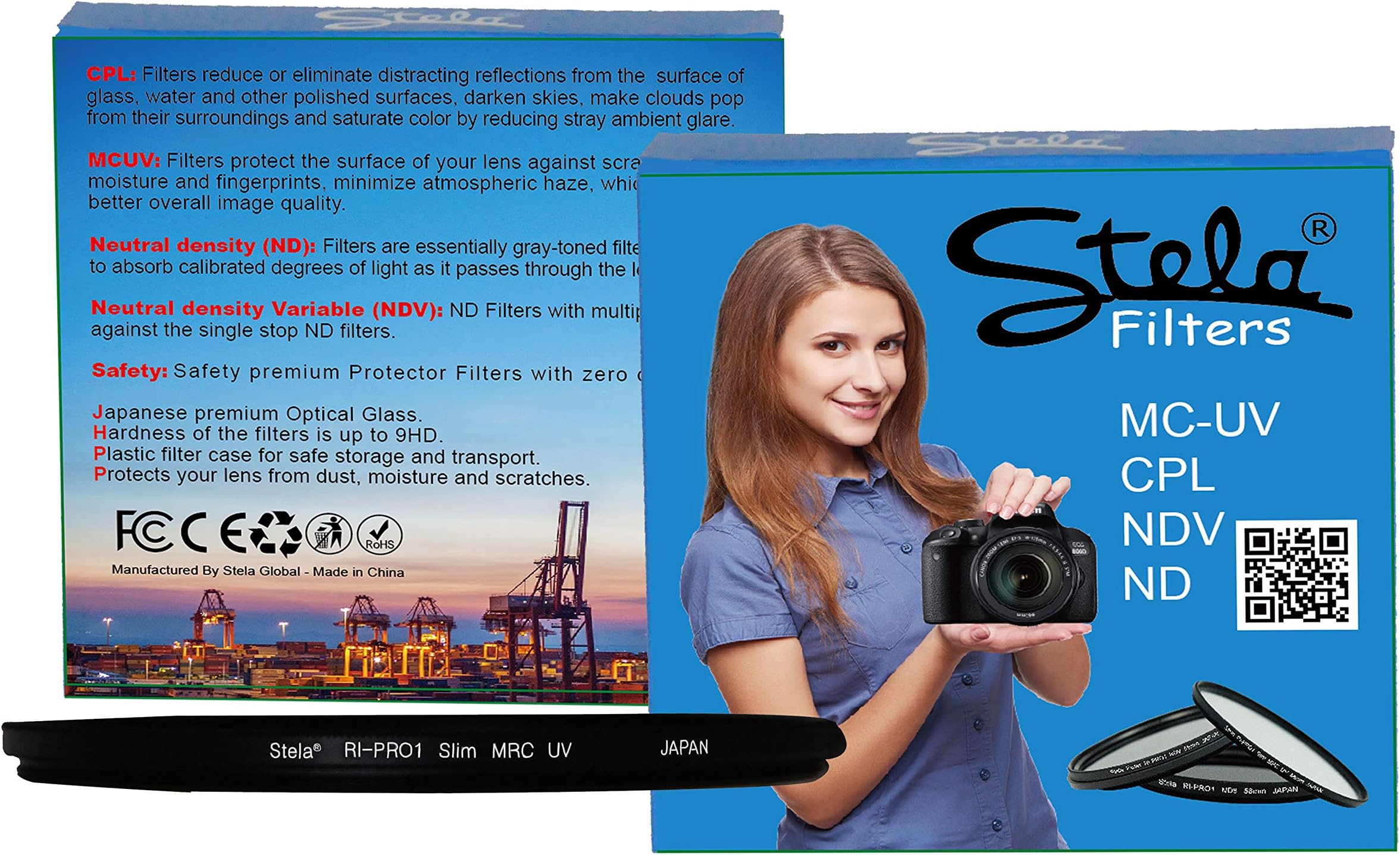 Stela Filter RI-PRO1 Slim MCR MC UV 49mm Waterproof 16 Layer Multicoated Ultra Violet Filter Compatible with Sony FE 28mm f/2 Lens