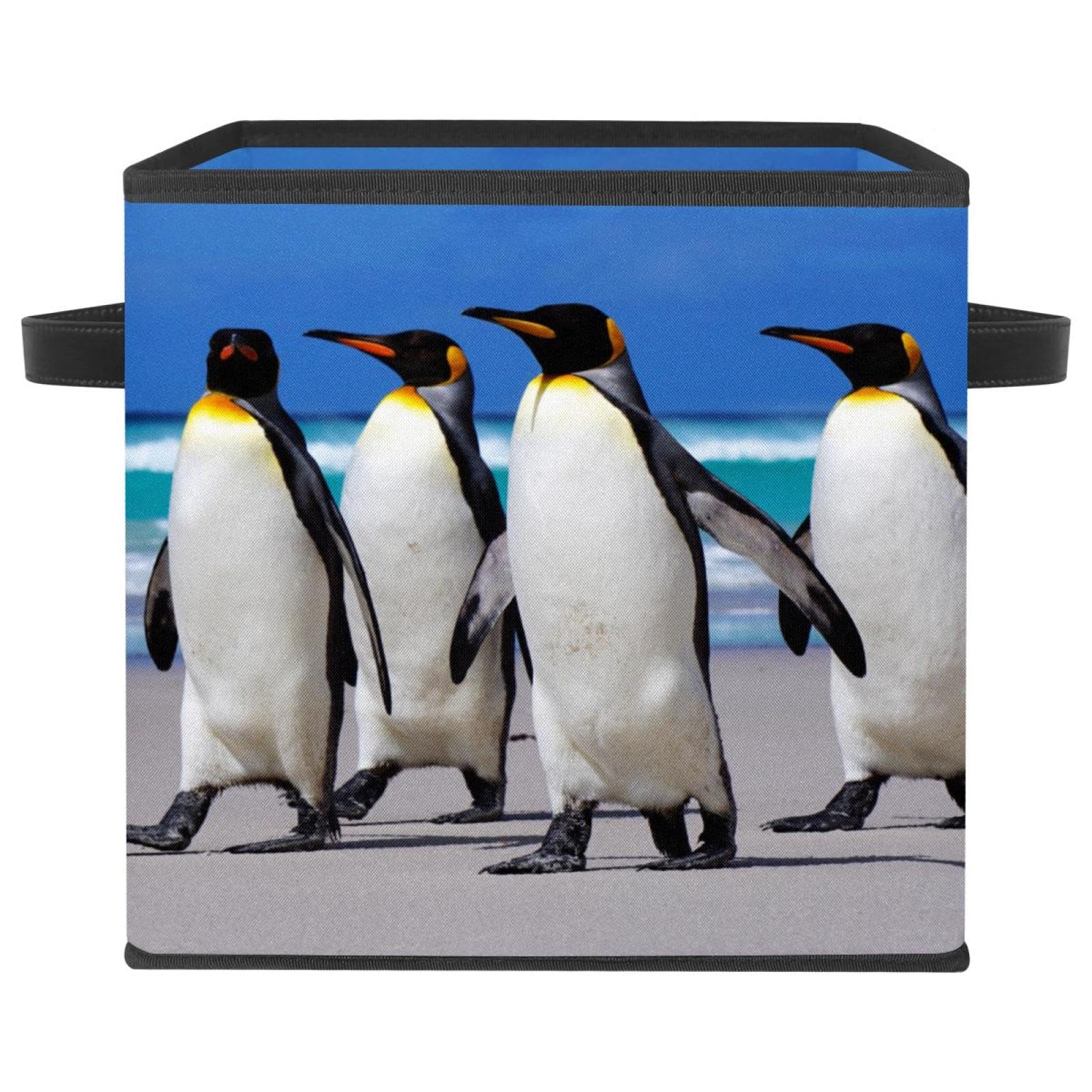 Panier à jouets pingouin pour organiser la chambre d'enfant et le placard