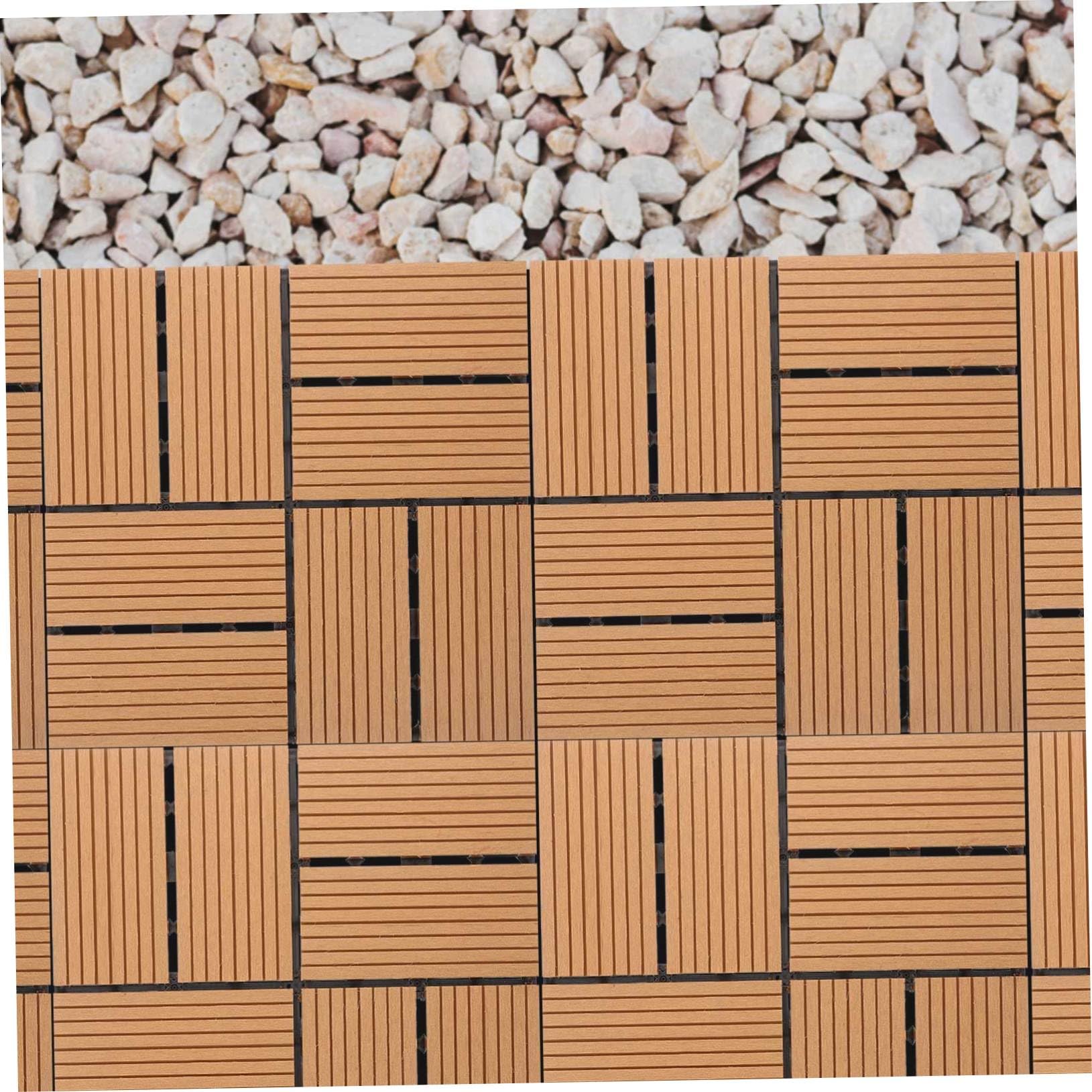 Piastrella Interlocking in Legno Composito Decking per Esterni