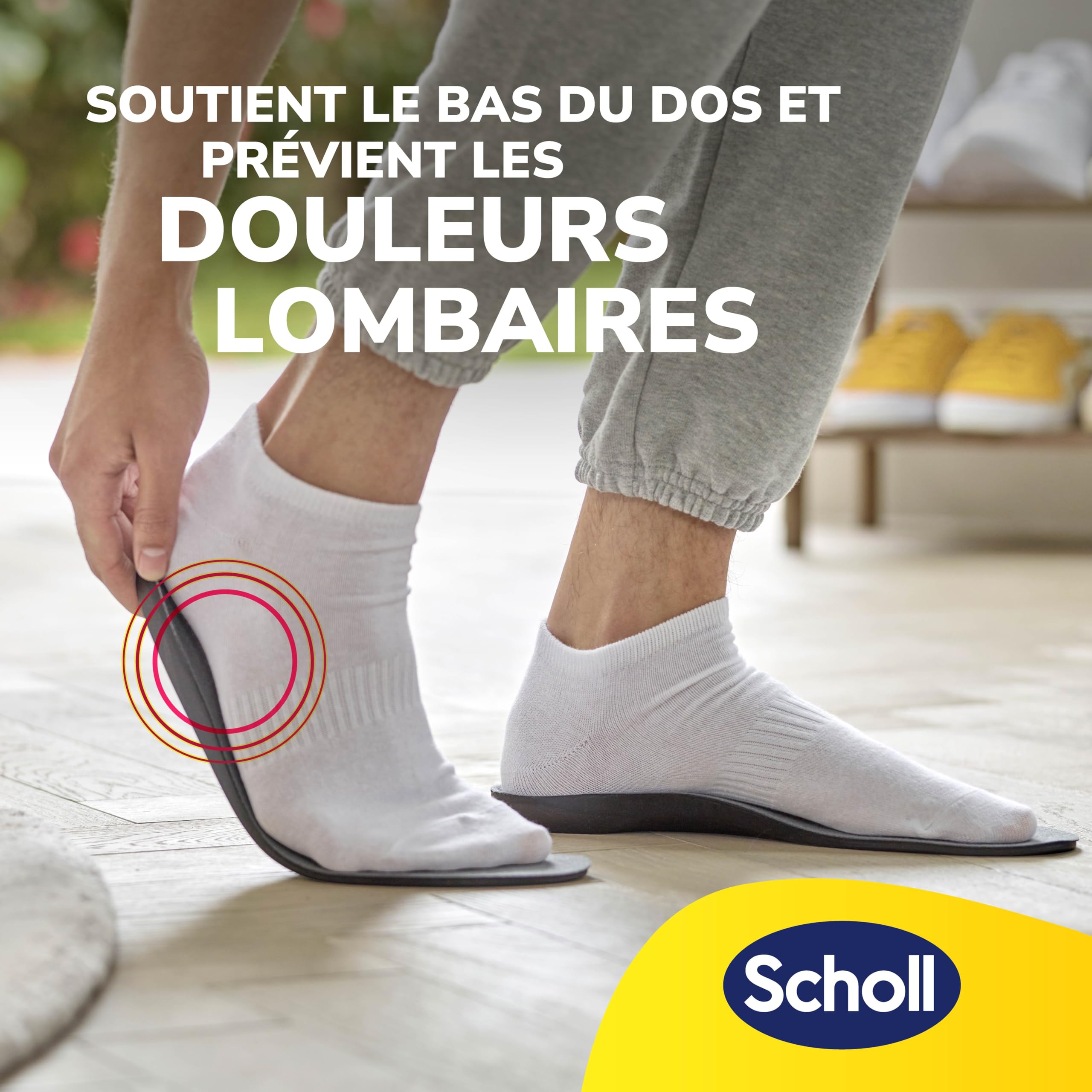 Dr. Scholl's In-Balance Semelles Orthopédiques Homme & Femme pour Soulager les Douleurs au Bas du Dos avec Soutien Optimal de la Voûte Plantaire et Répartition de la Pression, Taille 42,5-45 - 1 paire