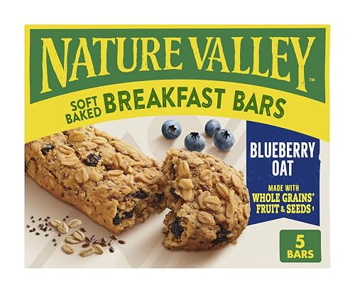 Nature Valley Blueberry Oat Soft Baked Breakfast Bars, 5 ct,