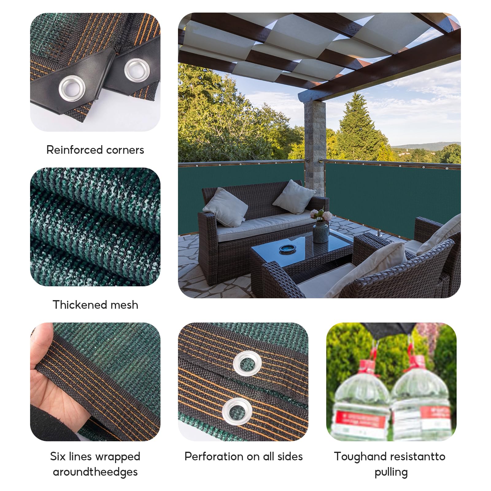SHYICHENG Garden Privacy Netting 2 x 5m - Image 3