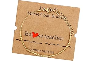 Inspirational Morse Code Bracelet: A Timeless Gift of Encouragement for First Year Teachers
