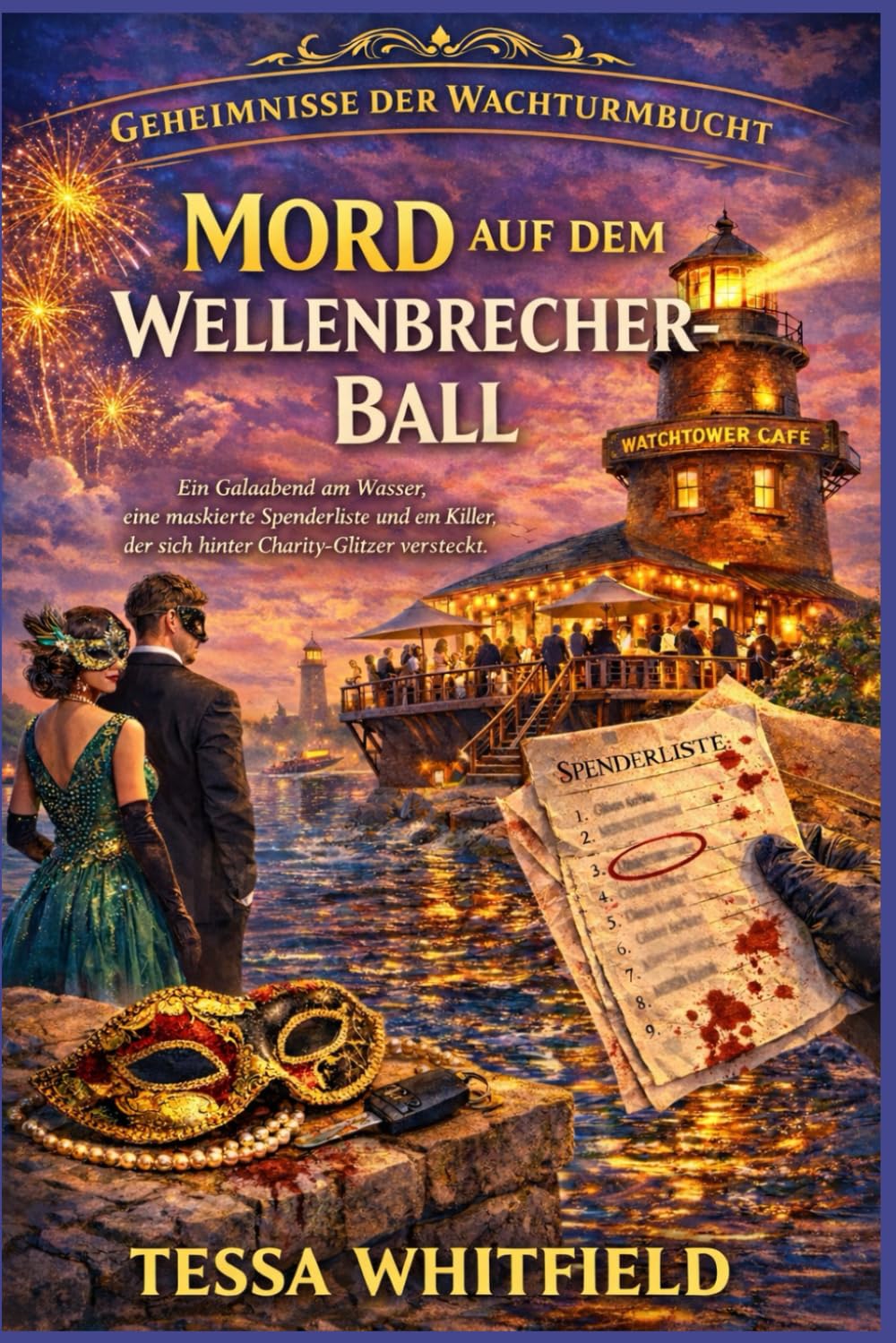 Mord auf dem Wellenbrecher-Ball.: Ein Galaabend am Wasser, eine maskierte Spenderliste und ein Killer, der sich hinter Charity Glitzer versteckt. (Geheimnisse der Wachturmbucht)