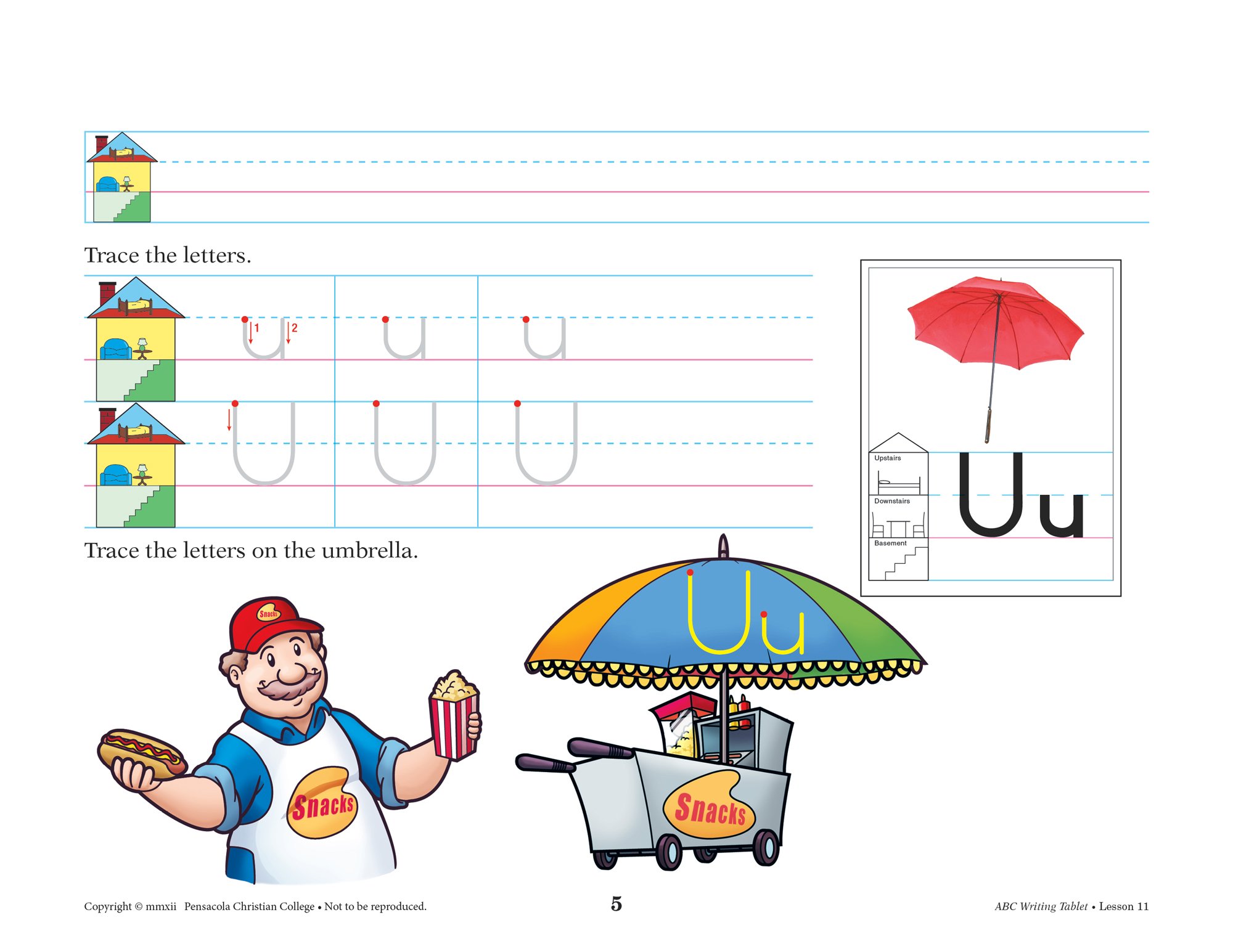 ABC Writing Tablet - Abeka K4 4 Year Old Kindergarten Manuscript Penmanship Student Work Book - Image 8