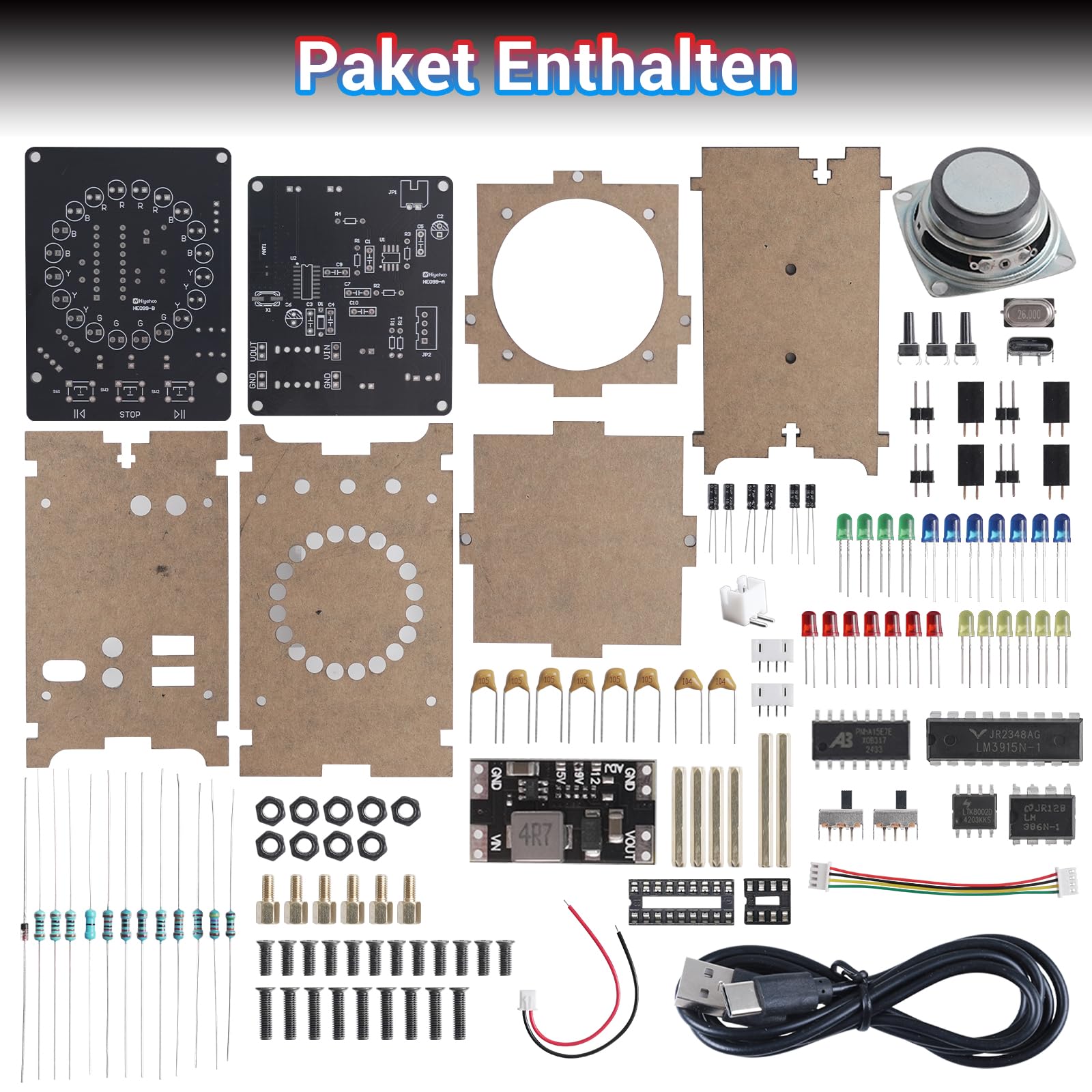 DIY Löten Bausatz Elektronik Bausatz Lötprojekt für College High School Studenten Lernen und den täglichen Gebrauch Geschenk