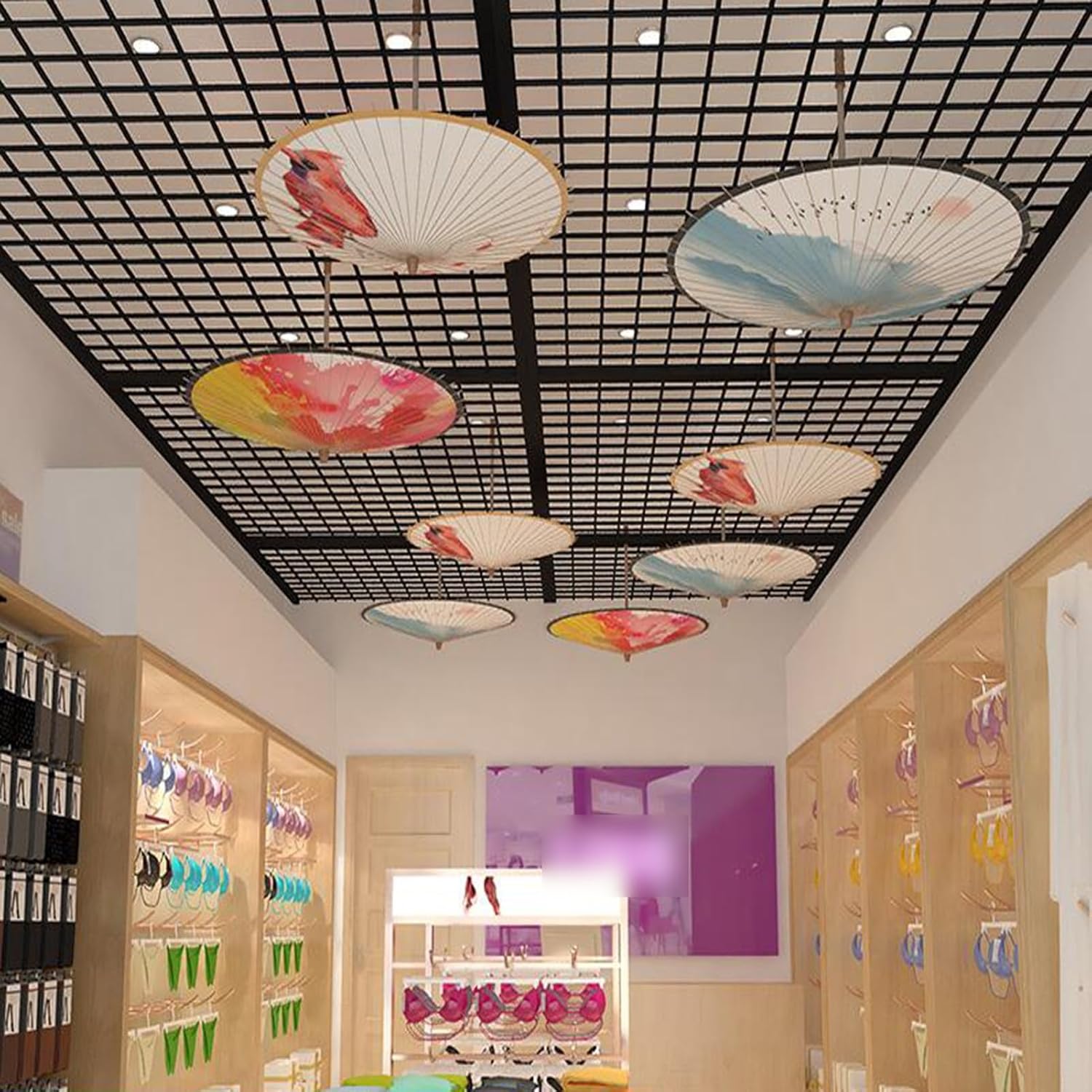 Wall Shelves Floating Shelves Gridwall Panels & Units, Heavy Duty Commercial Grade Retail Display Racks, Photo Grid Wall Shelf, Shopfitting Decorative Partition Shelving, Home Office Grid Storage Shel