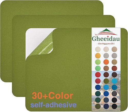 Miniatura 24 de Parche de Reparación de Lona 9×11 Pulgadas 3 Piezas Impermeable Autoadhesivo Parche de Reparación de Tela para Tiendas de Campaña, Cubierta de Gris