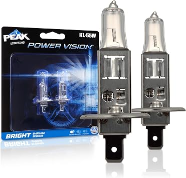 PEAK Power Vision Automotive High Performance H1 55W Headlights 2 Pack