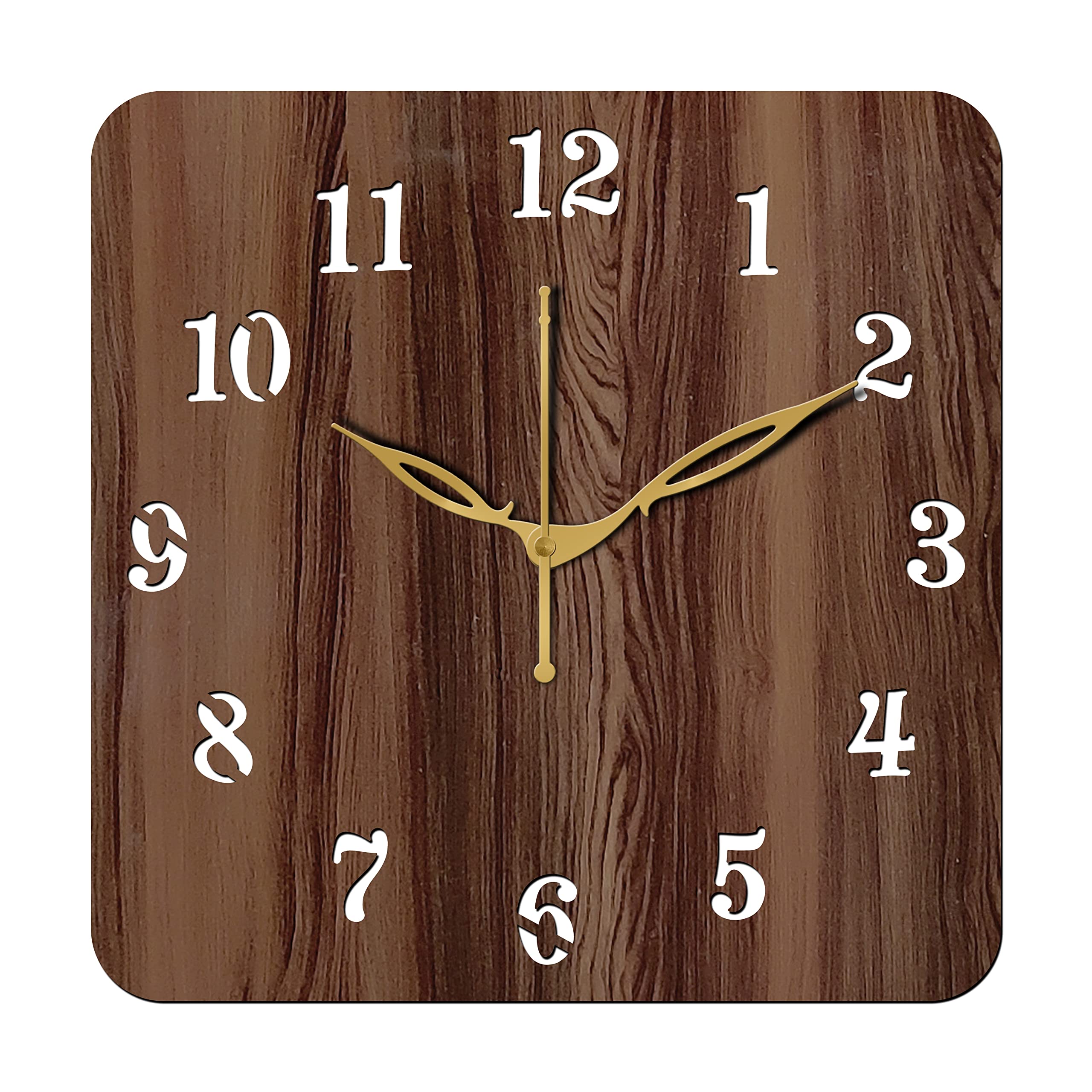 Freny Exim 10" Inch Wooden Wall Clock (Wenge, Small Size, 25cm x 25cm)-022-image-7