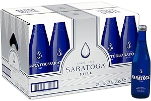 Saratoga Natural Spring Water: Pure Refreshment in Glass