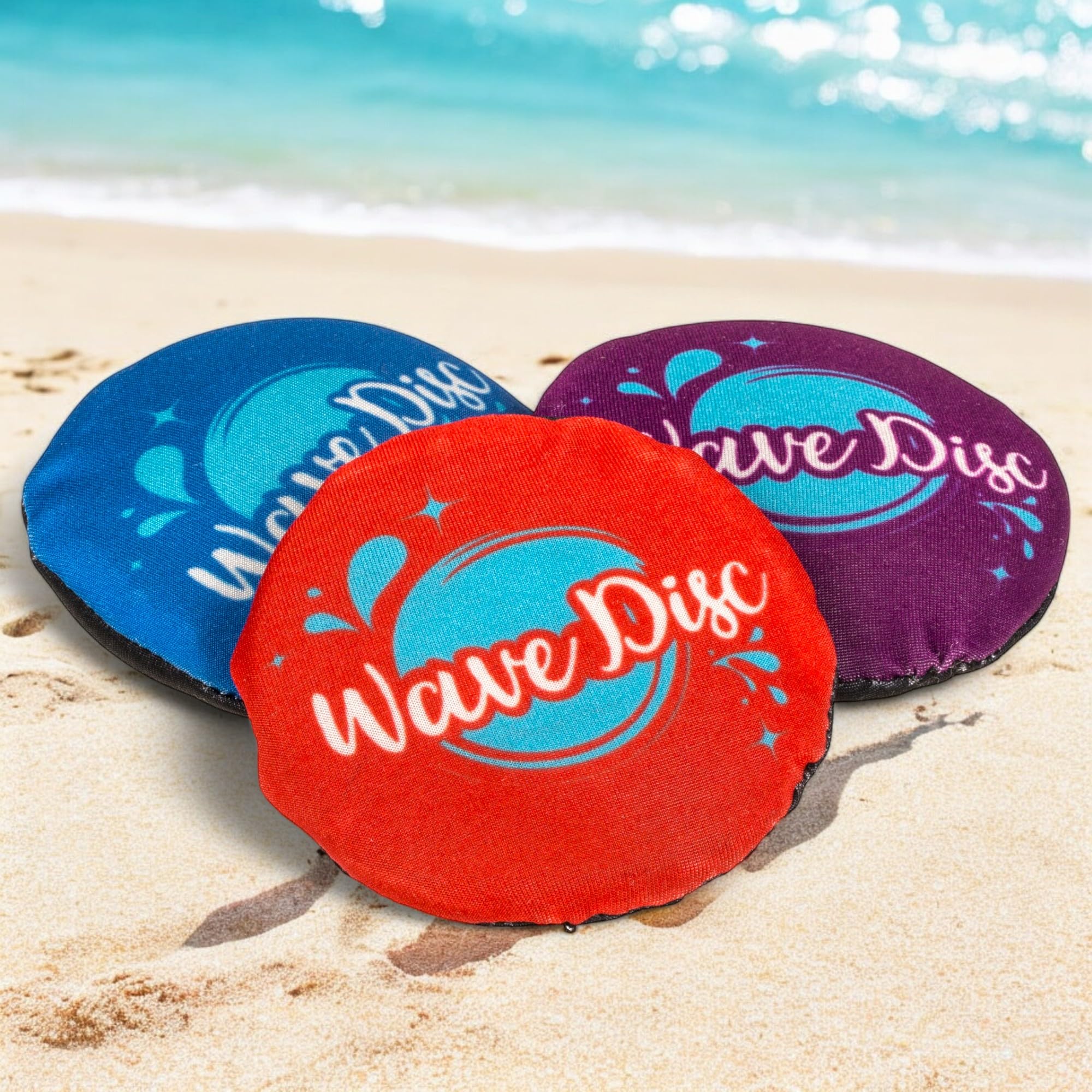 Lot De 3 Mini Frisbees D'eau MIJOMA - Jouets De Plage Et Piscine, 7cm, Caoutchouc Souple, Rebondissent Sur L'eau - 11