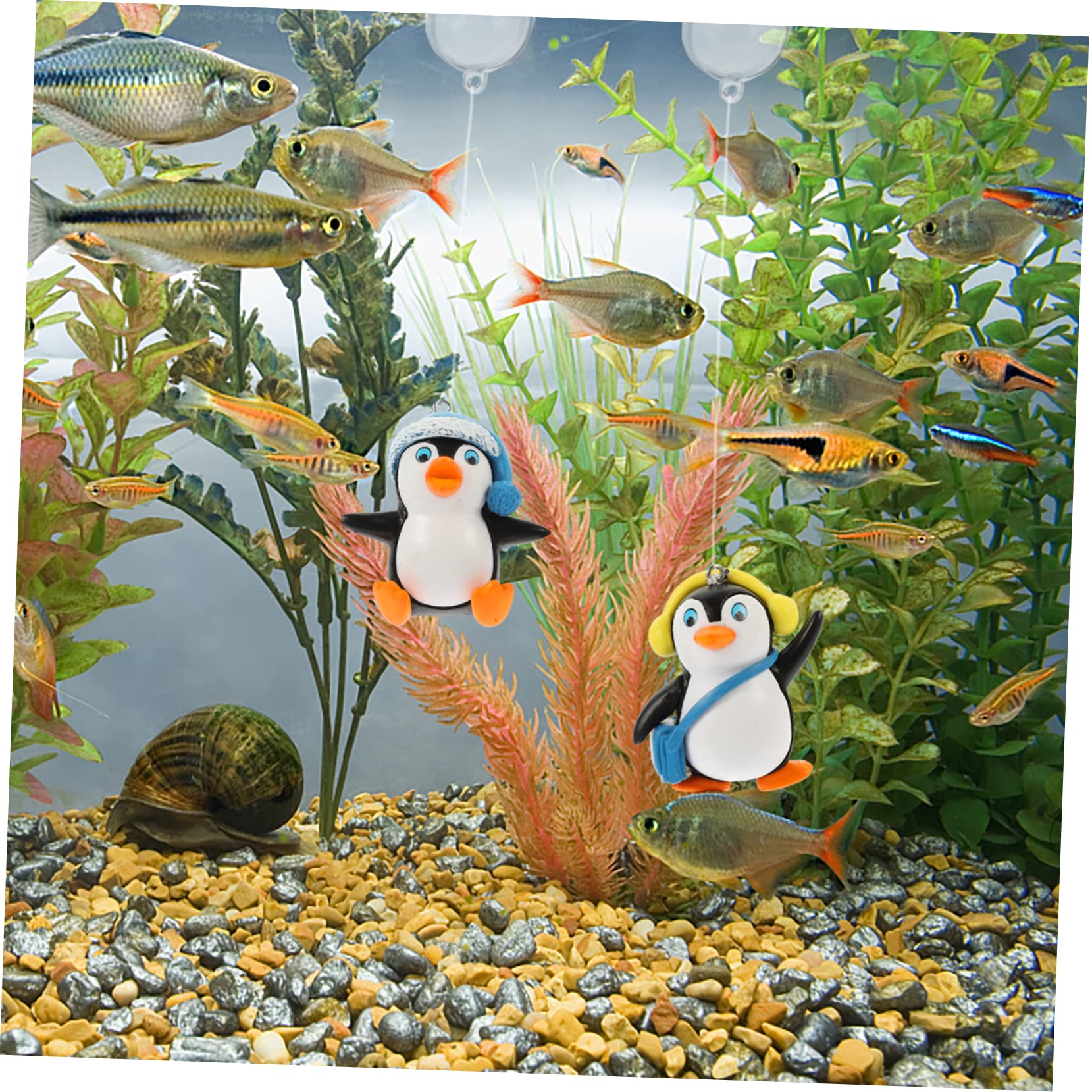 BESPORTBLE 20 STK Pinguin-Dekoration schwimmende Pinguinverzierung schwimmender Pinguin Weihnachtsdekorationen Skizubehör Schwimmende Aquariendekorationen verschleißfeste Aquarienverzierung