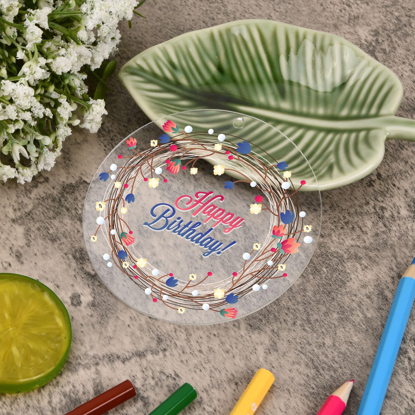 50 Stück Transparent Acrylplatte 10CM Rund Acryl Platte Klare Scheibe Acrylscheibe für DIY Schlüsselanhänger Basteln