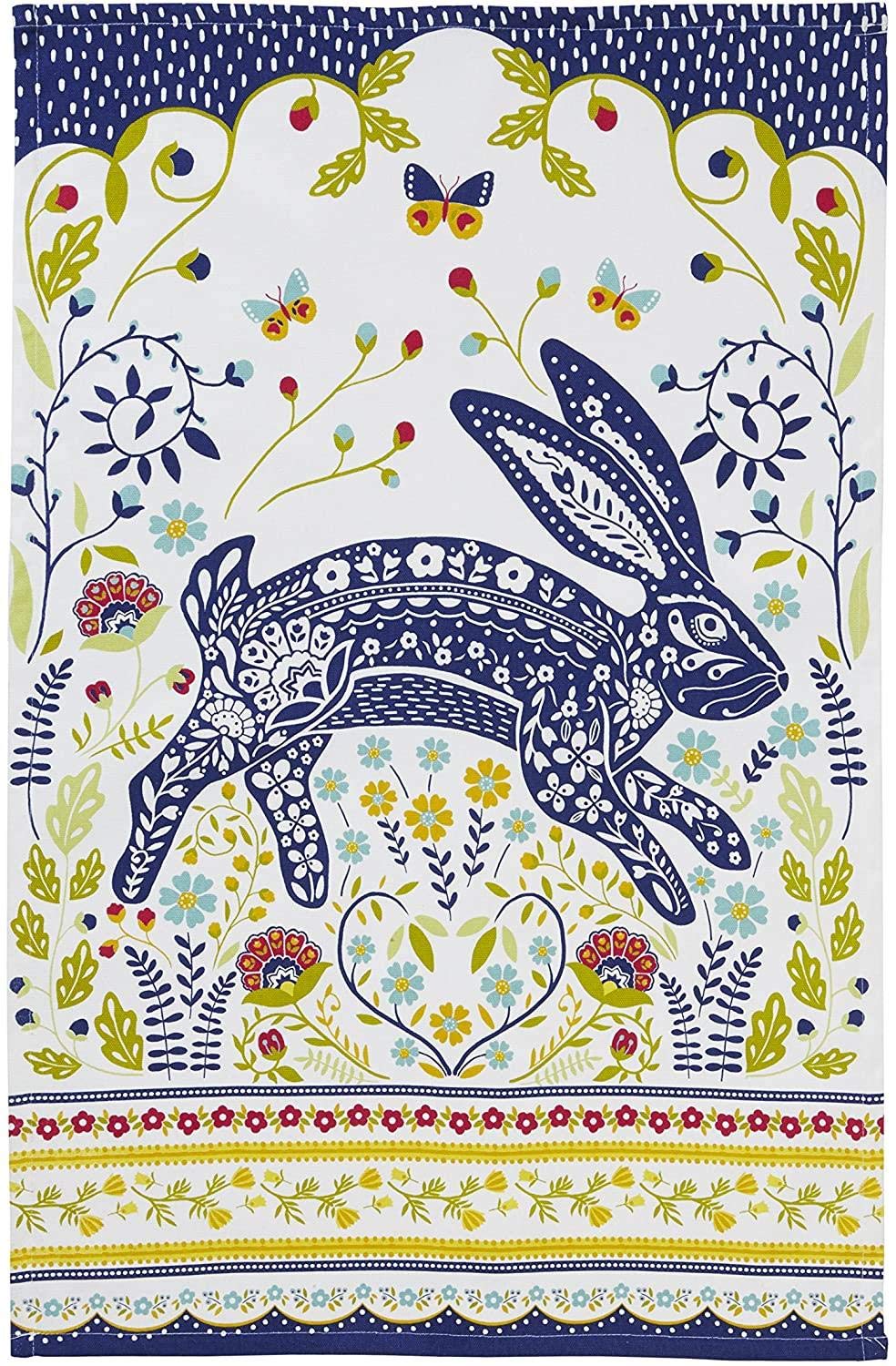 Ulster Weavers - Canovacci Strofinacci da cucina in 100% cotone, motivo: lepre e fagiano, 2 pezzi