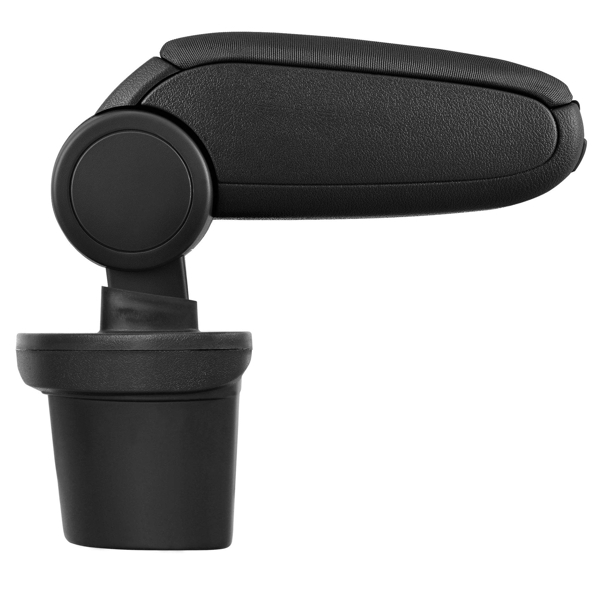 Bracciolo Centrale per Juke 1 I | Accessorio per Console Organizzatore e Poggiabraccio con Scomparto Organizzatore | Pezzo di Ricambio per Interni di Auto | Tessuto Nero