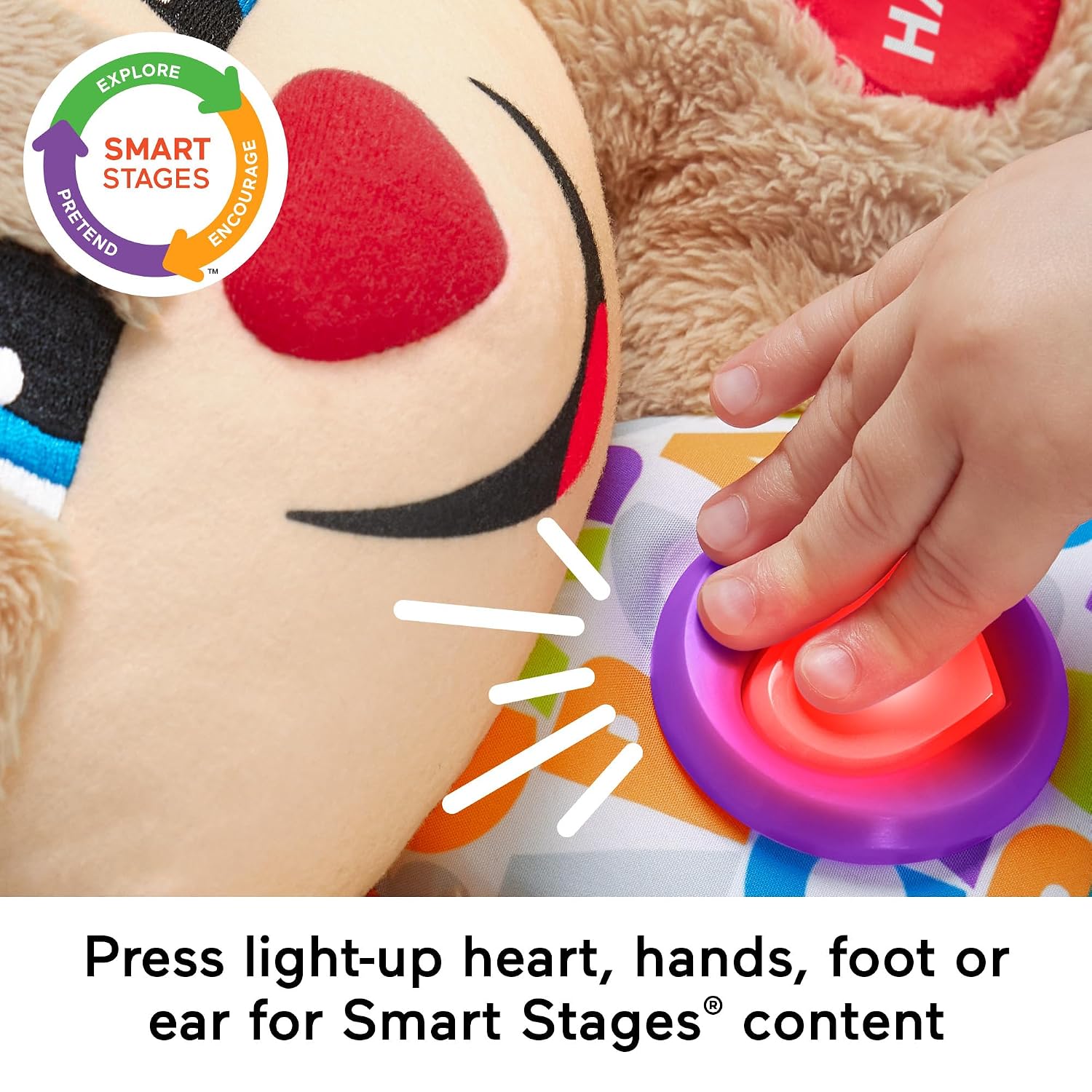 Fisher-Price Laugh & Learn Smart Stages Puppy | Interactive Baby Toys 6 to 36 Months | Educational Toys for 1 Year Old Girls and Boys with Music and Lights | Sound Toys | UK... - Image 3