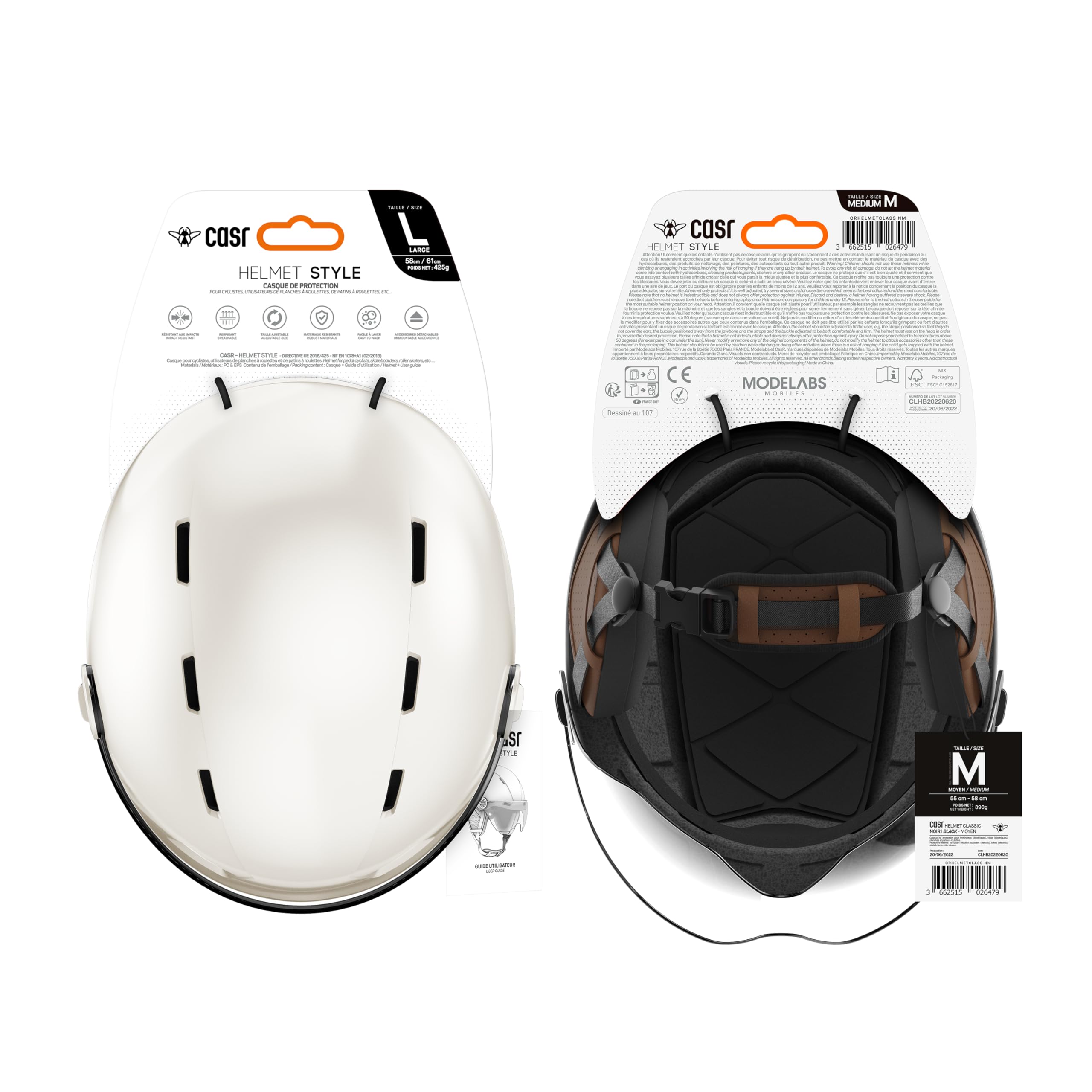 CASR Style Casco per Monopattino Elettrico Adulto Uomo Donna, Casco Bici Adulto con Visiera – Urbano E-Bike, Skate, Paraorecchie Rimovibili, Regolabile, Traspirante