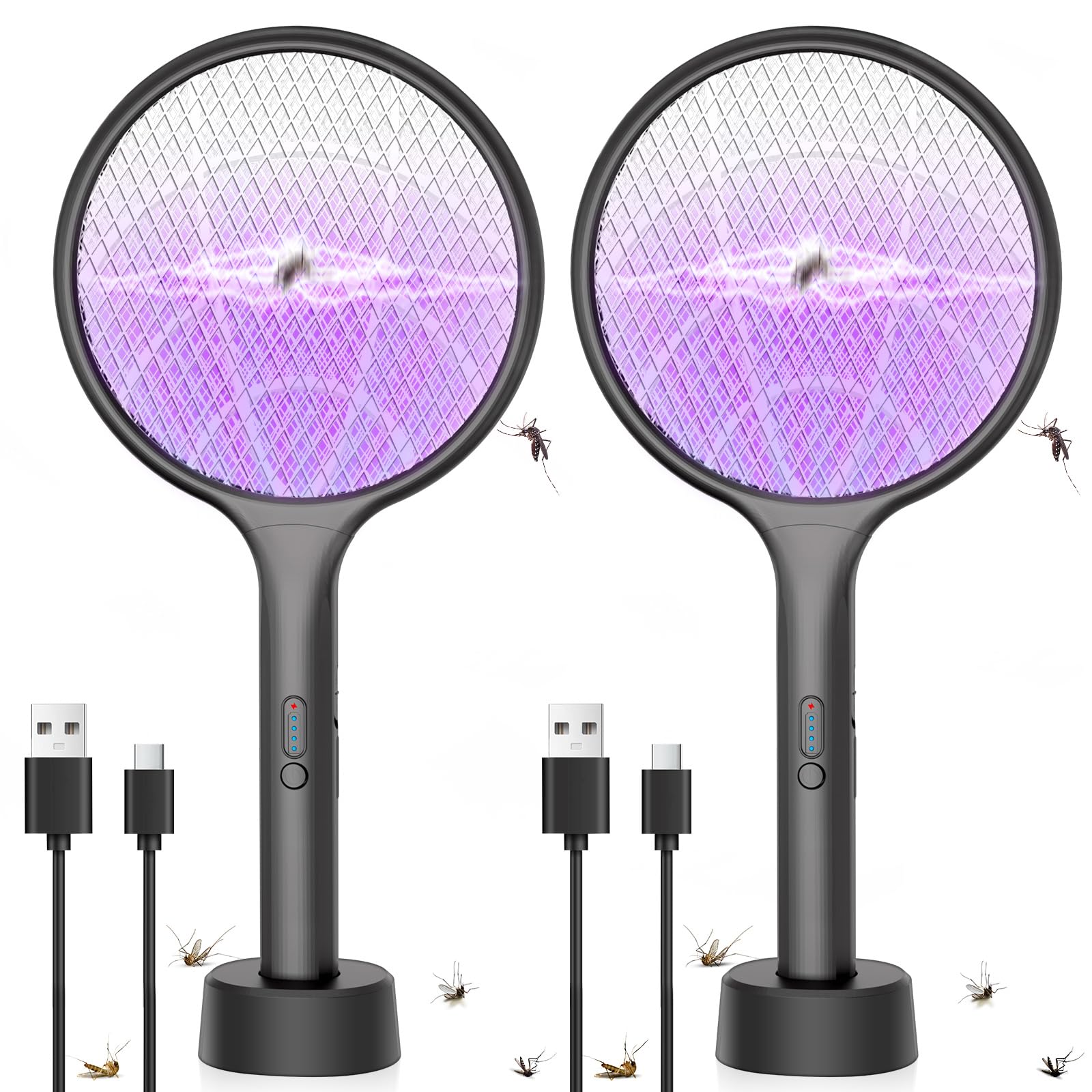 DEEZEE 2-Pack Electric Fly Swatter