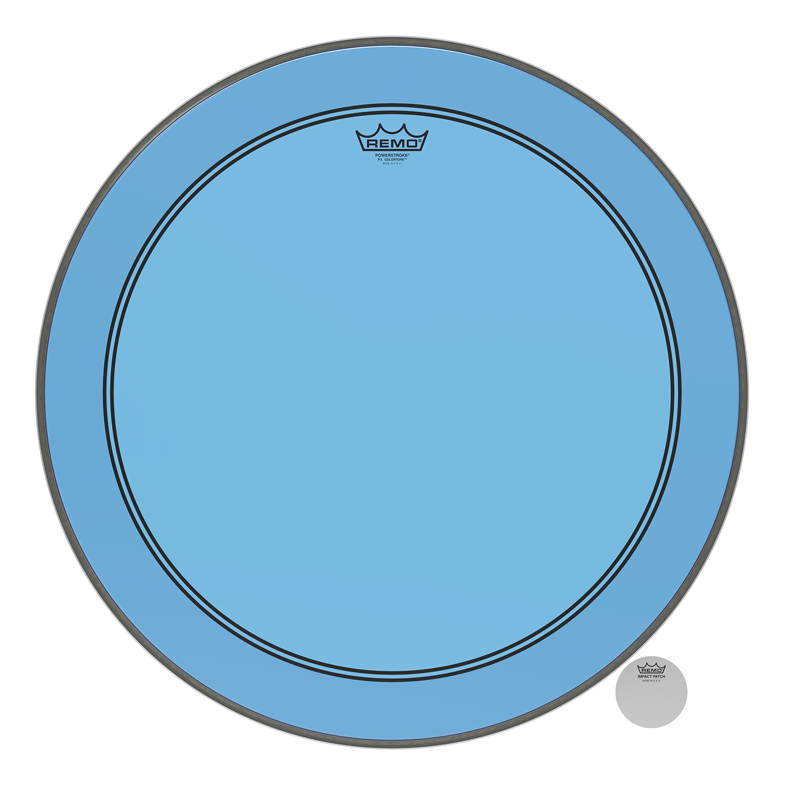 Remo P3-1324-CT-BU Powerstroke P3 Colortone Blue 24-inch