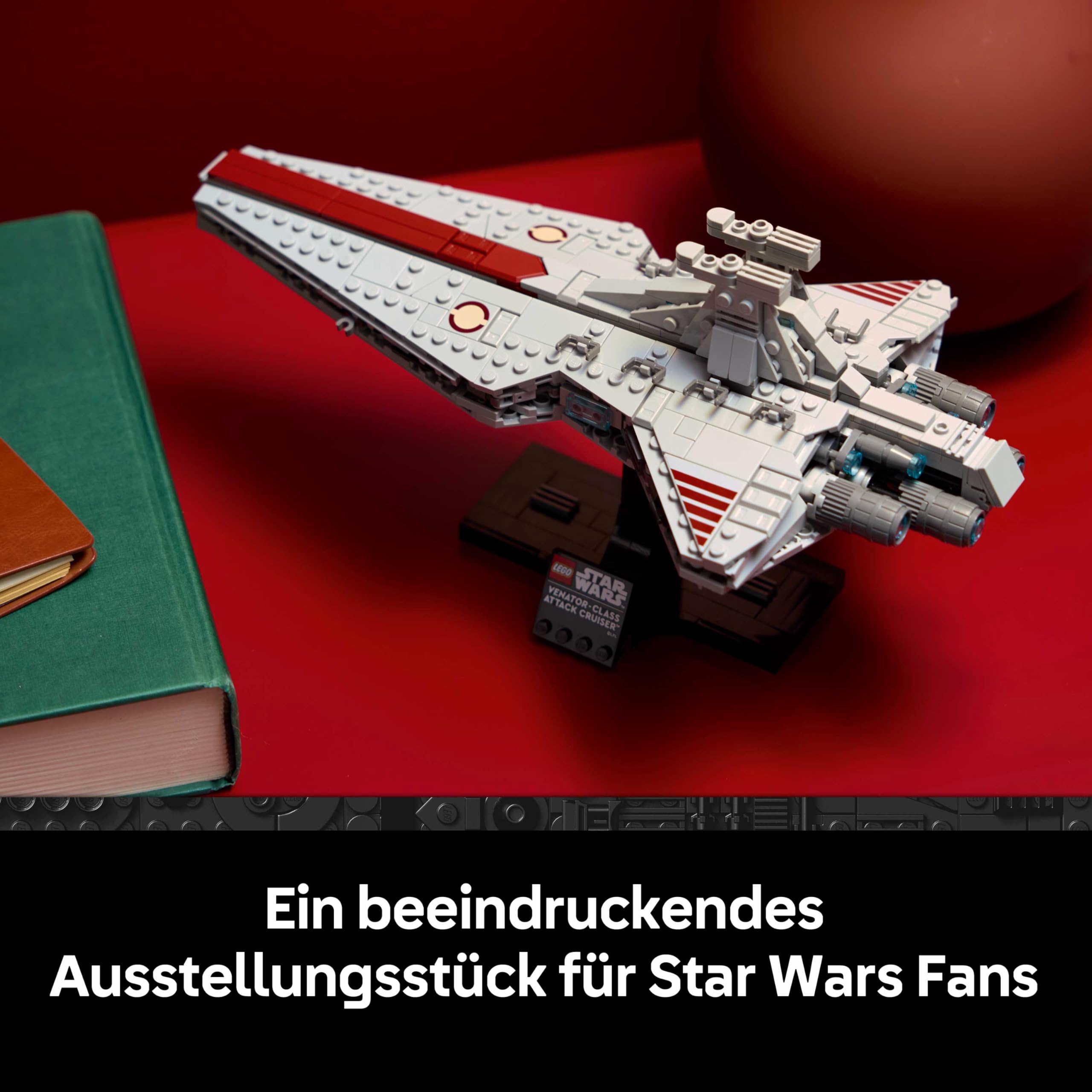 LEGO Star Wars 75441 Angriffskreuzer der Venator-Klasse - Modellbau-Set des republikanischen Kriegsschiffs für Erwachsene - Deko für Wohnzimmer & Regal - Geschenk für Fans von Die Rache der Sith