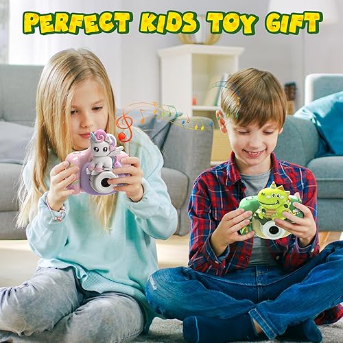Miniatura 2 de Skirfy Cámara infantil para niños de 3 a 5 años, cámara de dinosaurio para niños de 3, 4, 5, 6, 7, regalo de cumpleaños para niñas, cámara de video