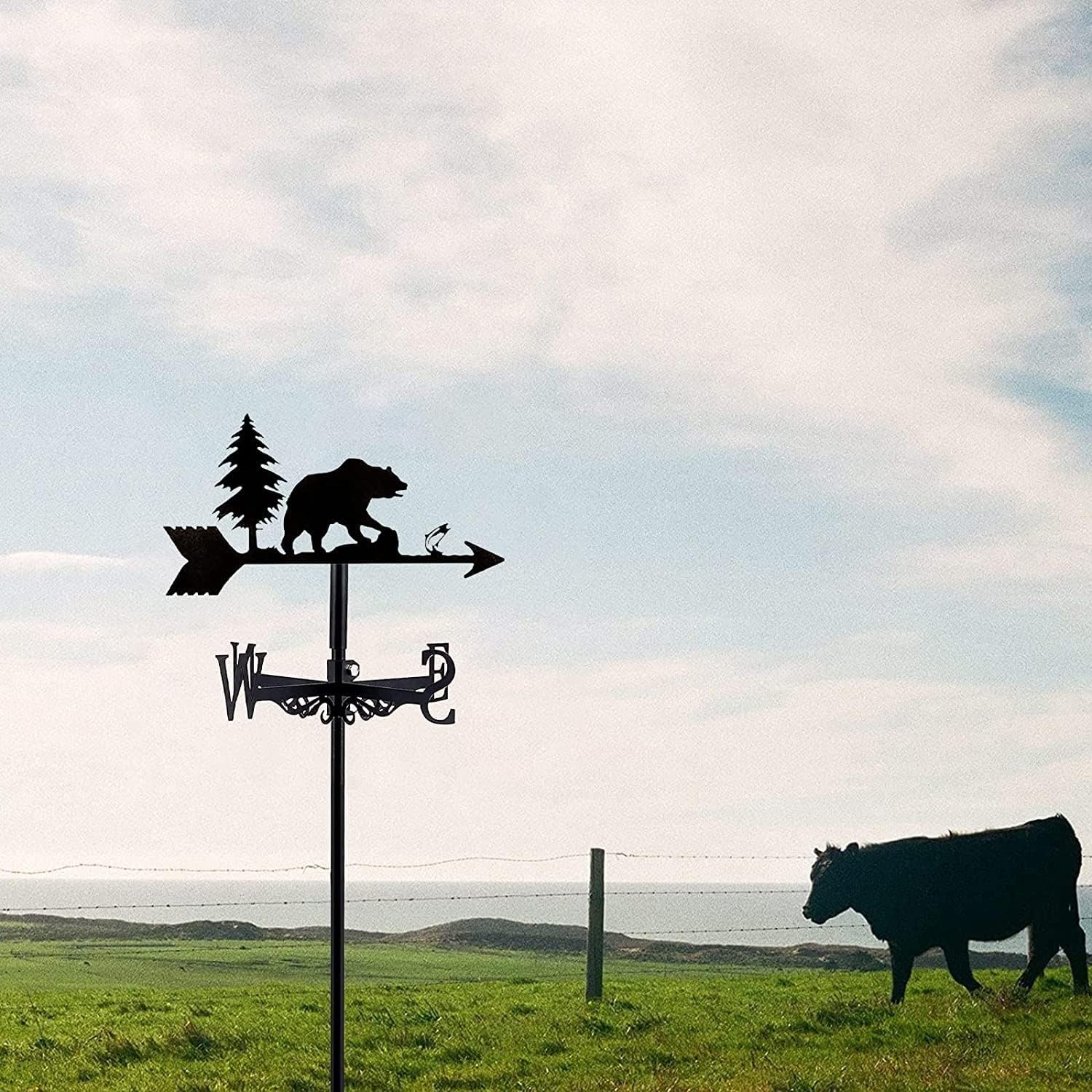 Weather Vane Ornament,Weather Vane, Animal Weathervane,Weather Vane in Garden & Outdoors,Wind Direction Indicator,Weathercock