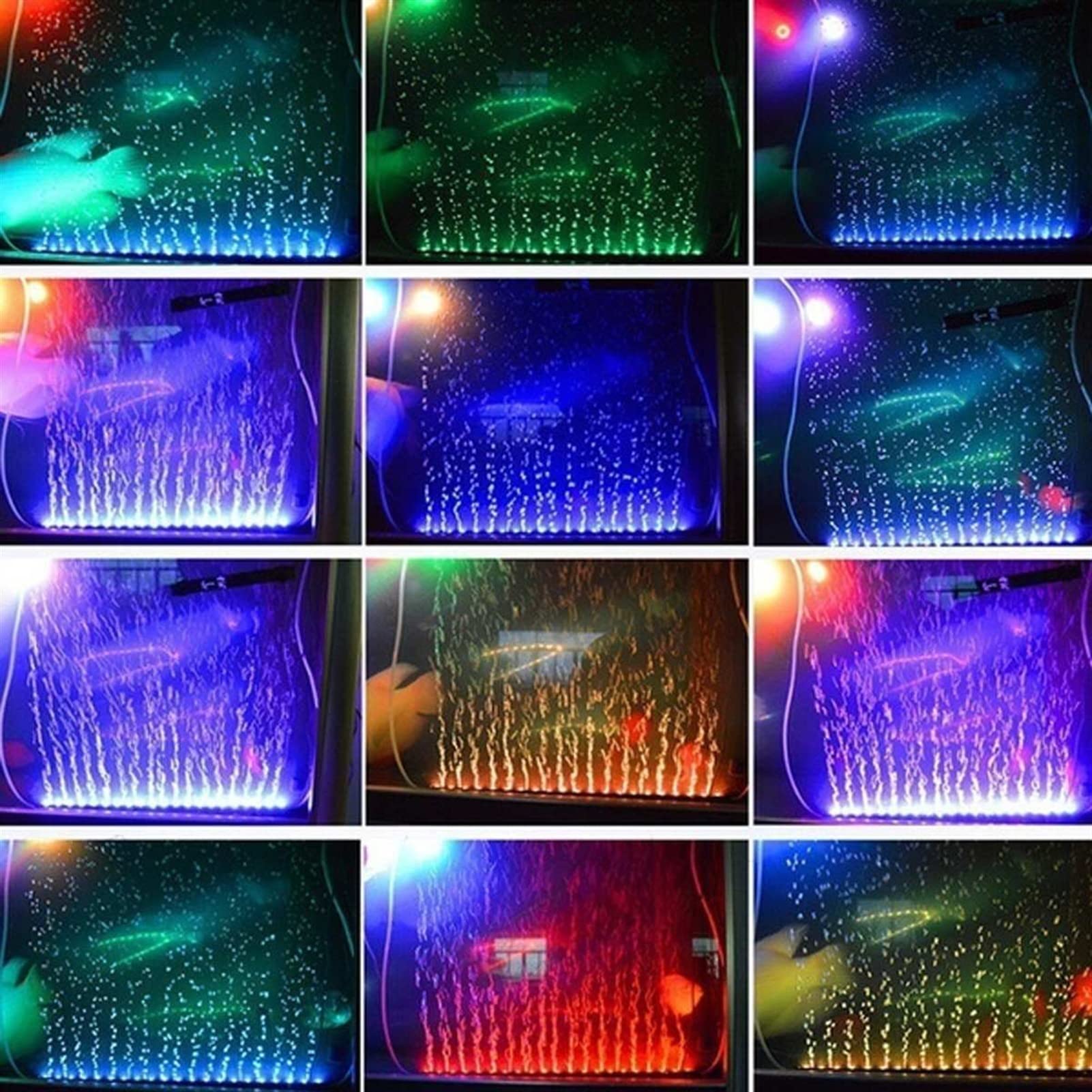 Subacquee Luci 15-6. 0cm. Flash Light Light Aquarium GUIDATO Lampada sommergibile leggera del serbatoio di pesce Highlight Multicolor Highlight impermeabile illuminazione subacquea Luci per laghetto (