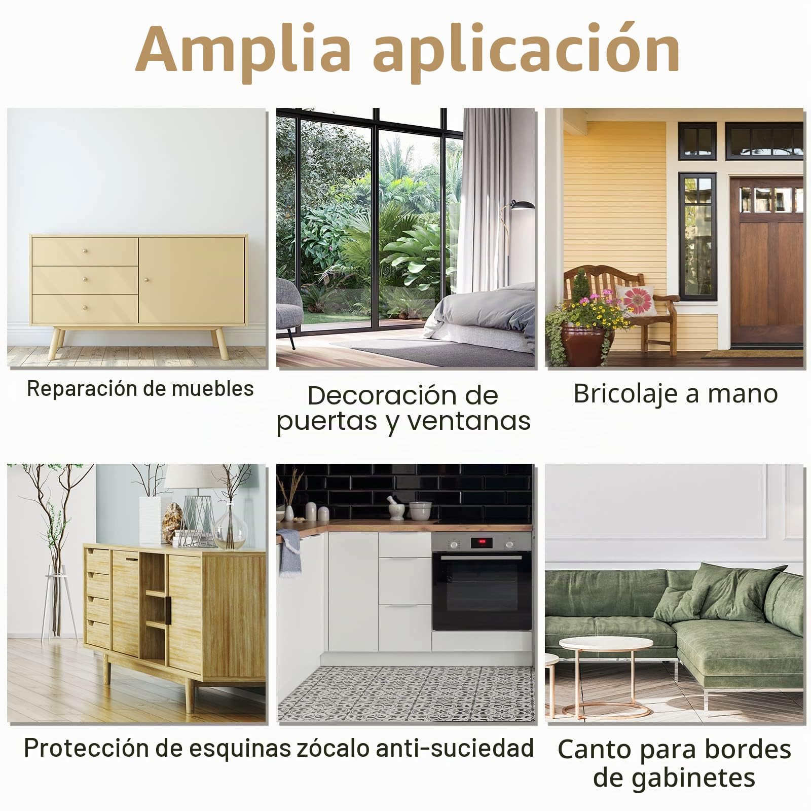 QUARKZMAN Madera Grano Cinta 4.72" x33 Pies Pared Papel Borde Adhesivo Autoadhesivo Madera Grano Reparación Parche con Raspador para Pared Esquina Mesa Puerta Sofá Muebles (Blanco)