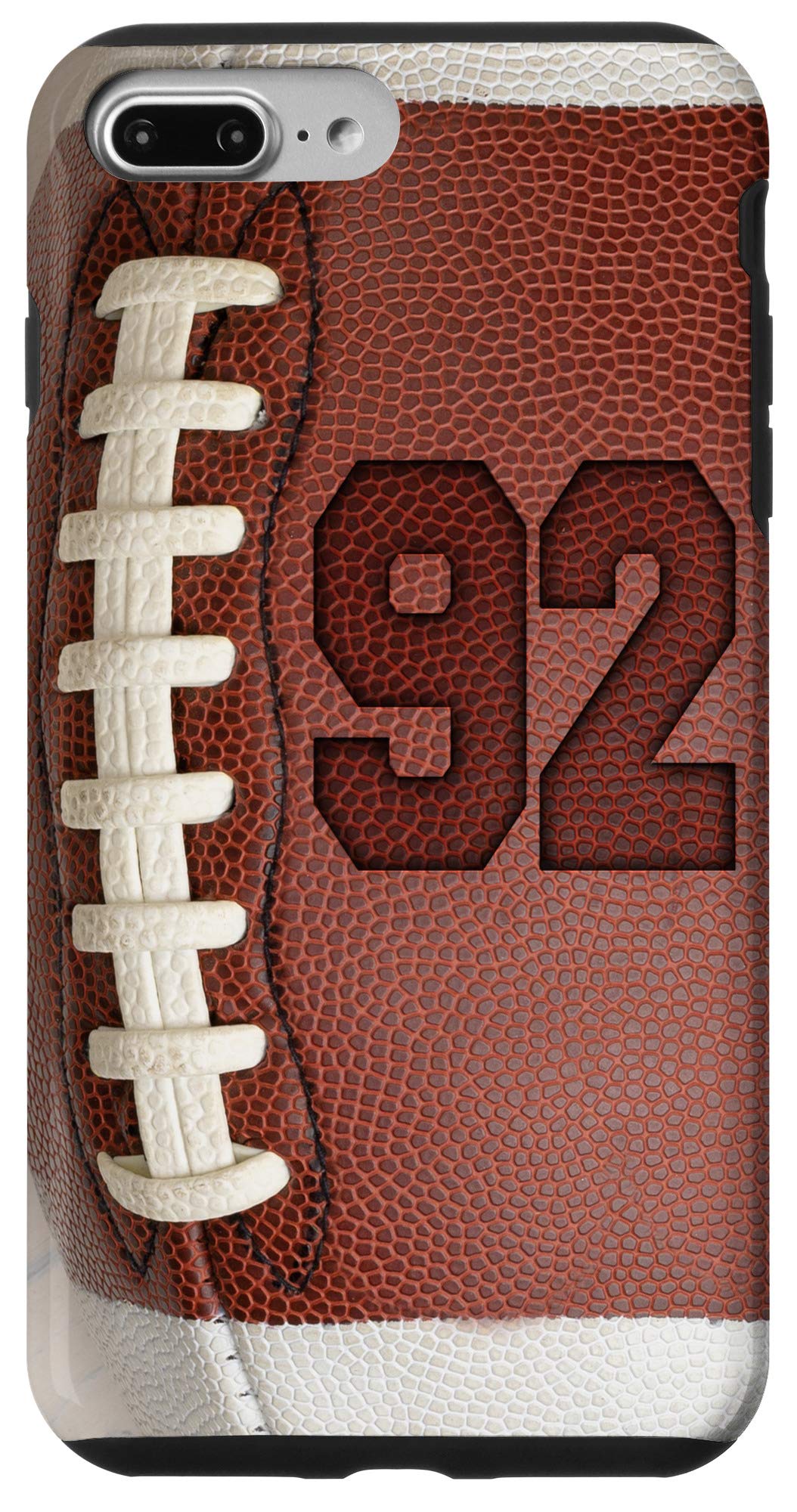 iPhone 7 Plus/8 Plus Football Fan #92 Jersey No 92 Football Lover Phone Case Gift Case
