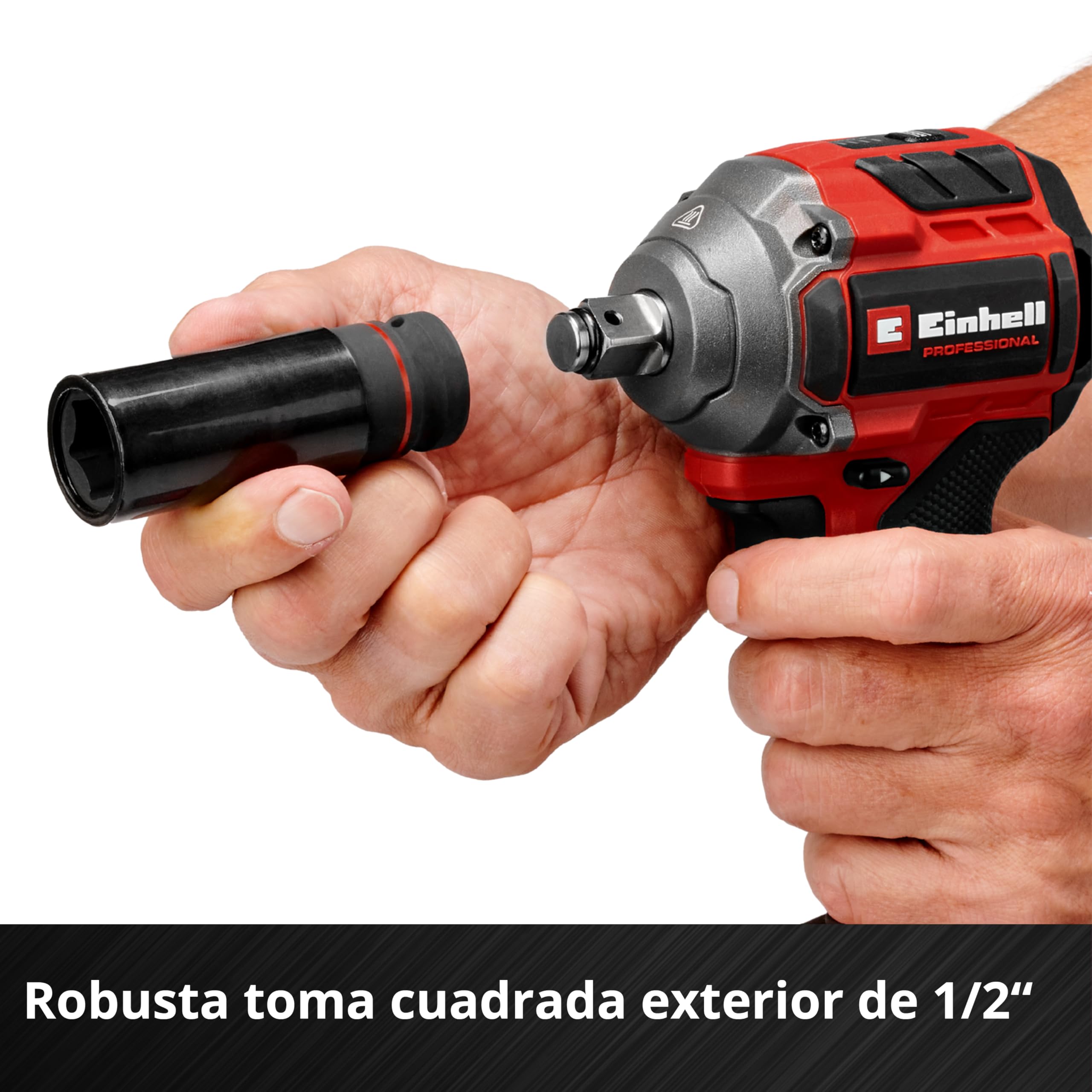 Einhell Professional Atornillador de impacto con batería TP-CW 18/260-C Li BL-Solo PXC (18 V, par 260 Nm, modo de parada automática, sin escobillas, sin batería)