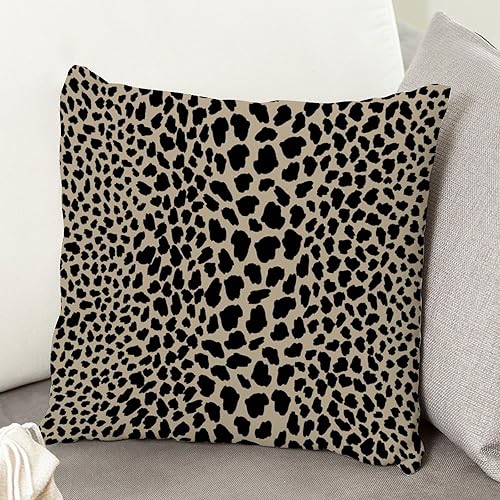 Vista 193 de ArogGeld Chinoiserie - Funda de cojín con estampado de leopardo y guepardo fucsia, con manchas de animales de vaca, color rosa oscuro, decoración