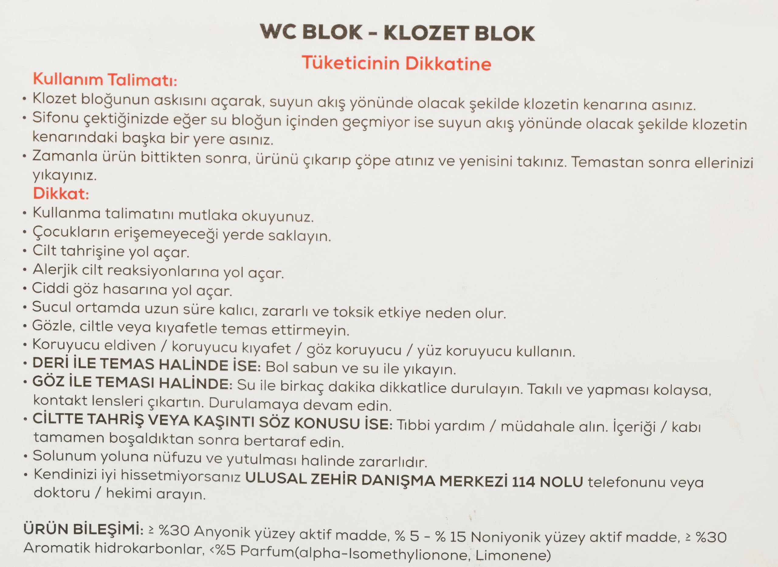 Koroplast 5 Etkili WC Blok 2'li Katı Tuvalet Bloğu Beyaz Sabun Kokulu 2li paket