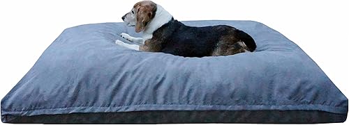 Almohada ortopédica prémium con espuma viscoelástica para cama de perro, con revestimiento interior impermeable y cubierta externa de microgamuza disponible en Yaxa Costa Rica