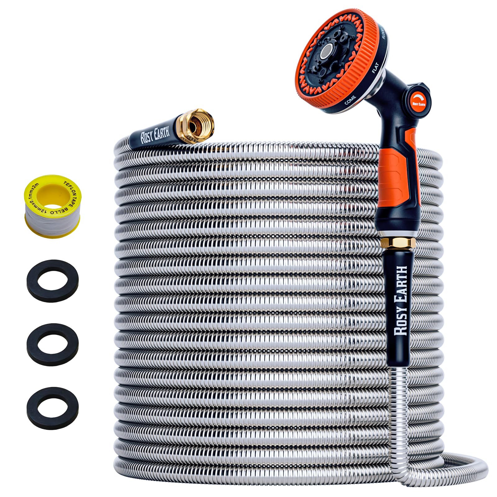 Photo 1 of Rosy Earth 100ft Stainless Steel Garden Hose