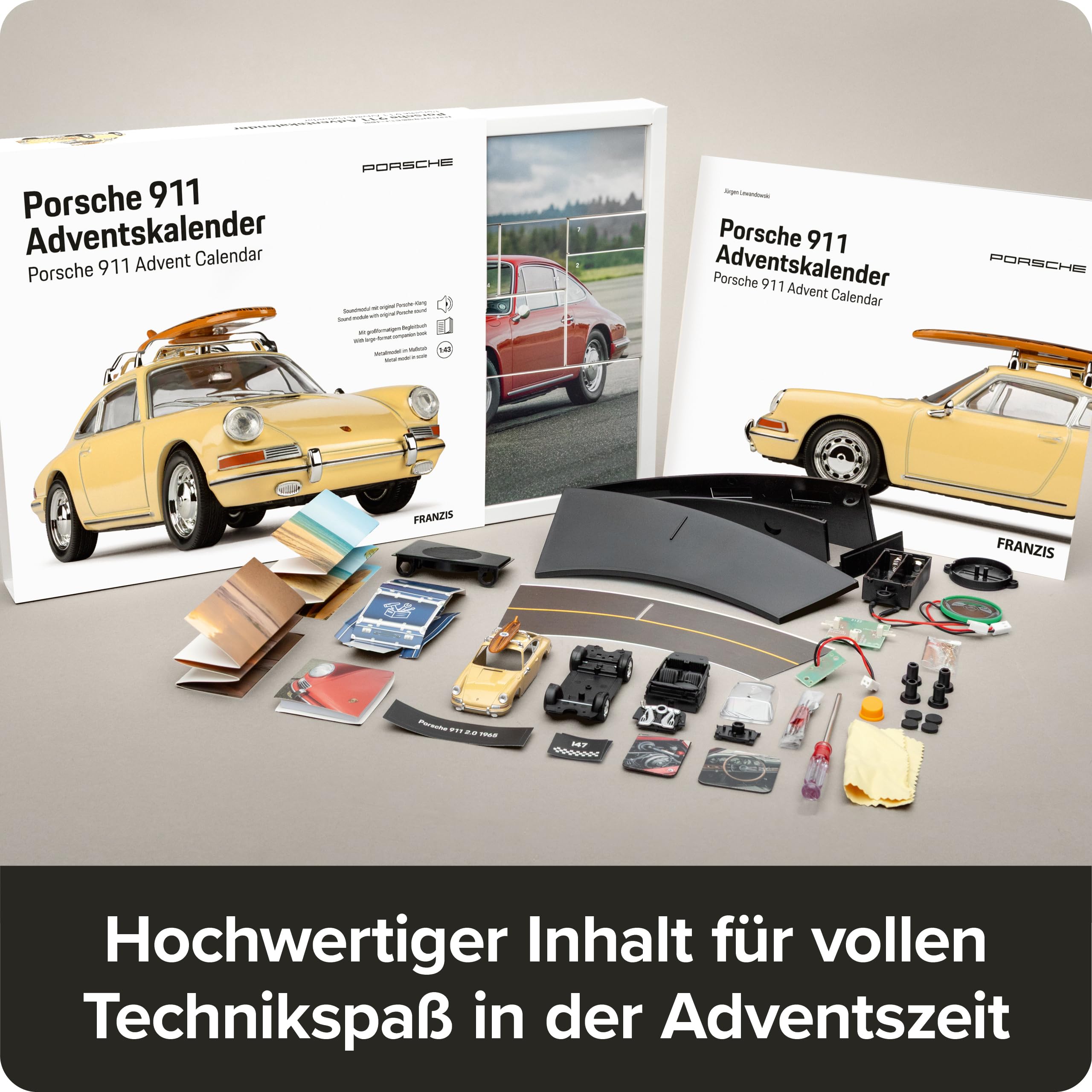 FRANZIS 67263 - Porsche 911 "Surfbrett" Adventskalender 1:43