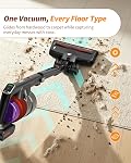 ElecKeys 650W Cordless Vacuum Cleaner for Pet Hair & Hardwood Floors, 55kPa Lightweight Vacuum Cleaners with 65 Mins Runtime, Quiet Stick Vac,Charging Dock, Self-Standing, Foldable Tube