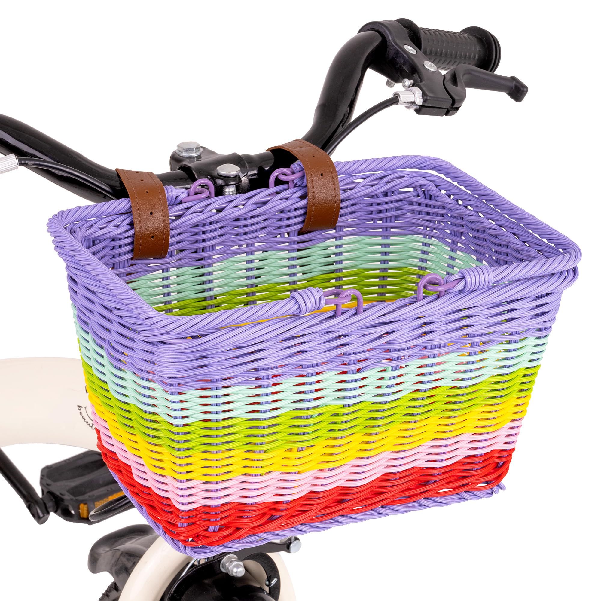 GRANNY SAYS Kids Bike Basket, Front Bicycle Bike Baskets for Kids, Small Wicker Bike Basket for Boys and Girls, Small Wicker Basket for Bike, 9¾" x 7"
