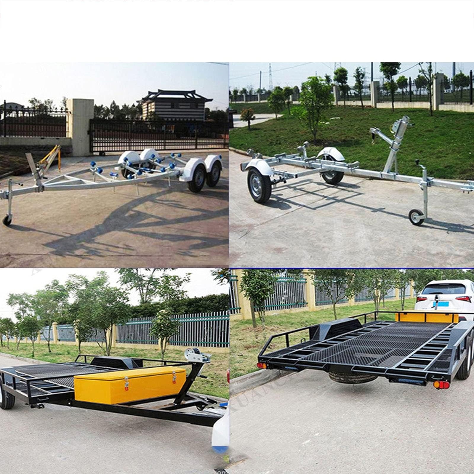 Schwenkbarer Anhänger Stützrad -Robuster Boots Hänger Stützrad, Hochleistungs-Anhänger-Stützrad, 680-kg-Anhänger, Mit 15-cm-Doppelrädern, Für Boot, Wohnmobil, Yacht, Wohnwagen