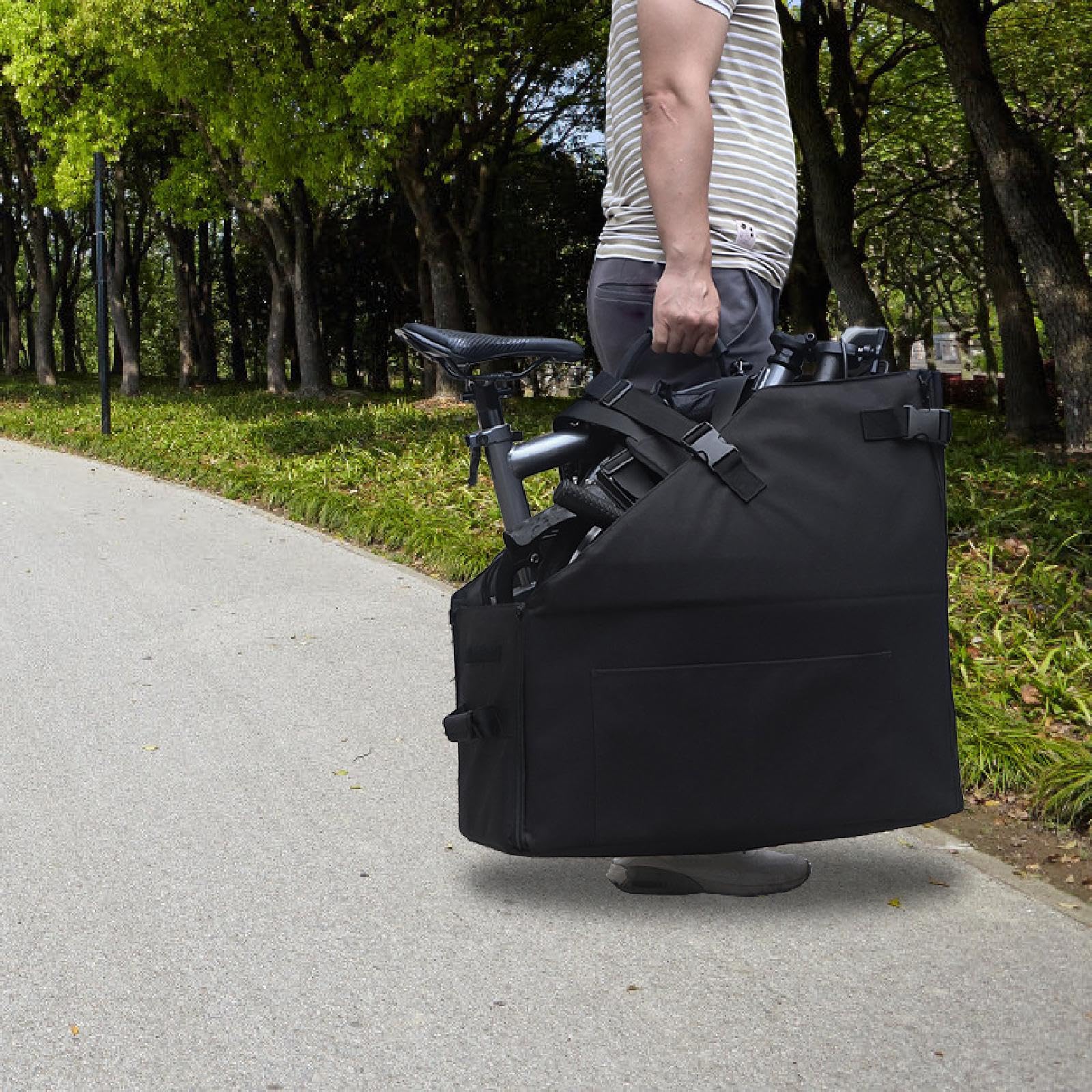 Faltbare Fahrradaufbewahrungsbox, Faltbarer Fahrrad Organizer, Platzsparend, Behälter, Wasserdicht, Zubehör, Wandern, Robuste Fahrräder, Reisetasche