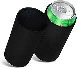 kwmobile 2X 500ml Can Dosenkühler - für Bierdosen und andere Getränkedosen - - Schwarz