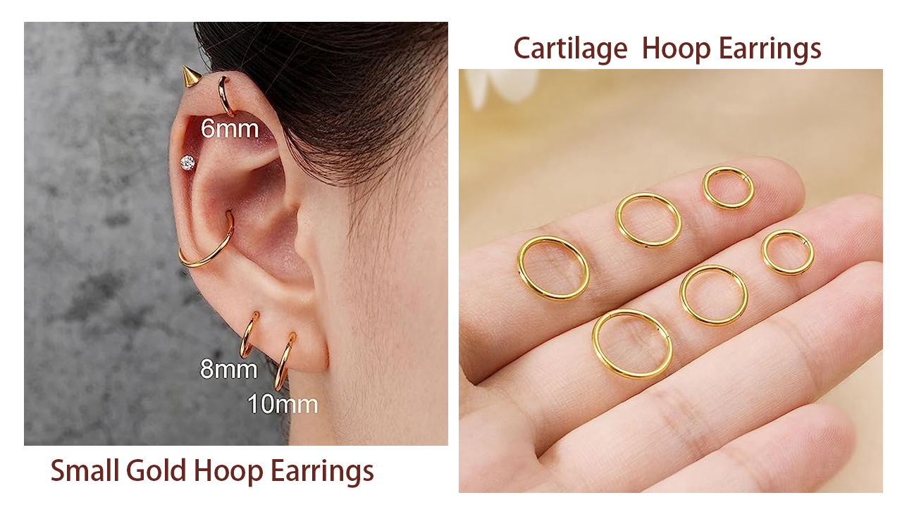 Suejin Orecchini A Cerchio Piccoli In Argento 925 Placcato Oro 18k - Cerniera Huggie 9mm/11mm - Ipoallergenici Per Uomo E Donna