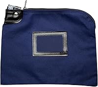Vista 14 de Bolsa de lona con cerradura para efectivo con llaves, bolsa de depósito bancario de 9 x 12 pulgadas con cierre desplegable y tarjetero de Morado