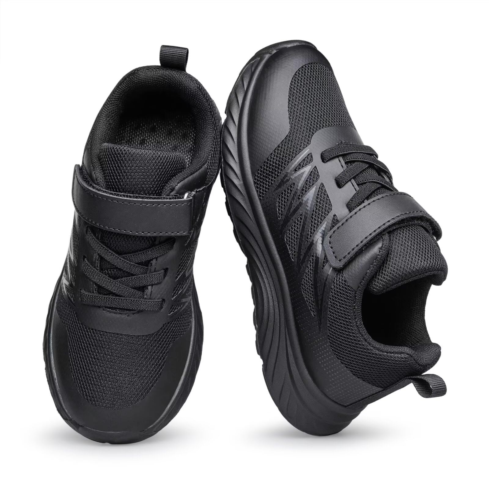 UUYOUNI Kids Sneakers School Shoes Walking Running Toddler/Big/Little Kid Hook & Loop Breathable Mesh Non-Slip Lightweight