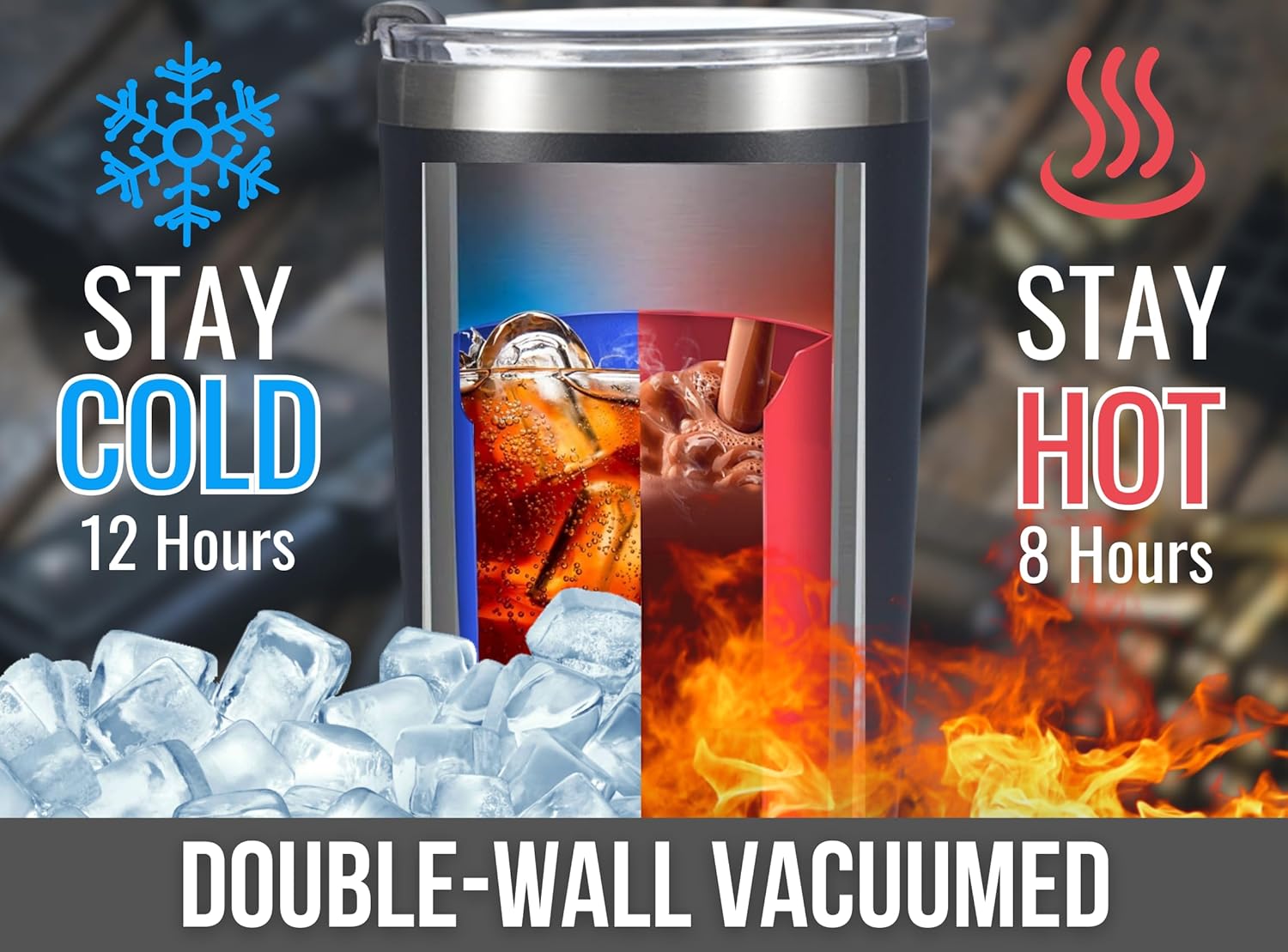 Onebttl Gun Lover Gifts for Men, 20oz Stainless Steel Tumbler with Spill-Proof Lid and Straw, Gifts for Gun Enthusiast & Lovers, Gun Related Sayings Stuff, Gifted Box Included, Black- Faster - Image 7