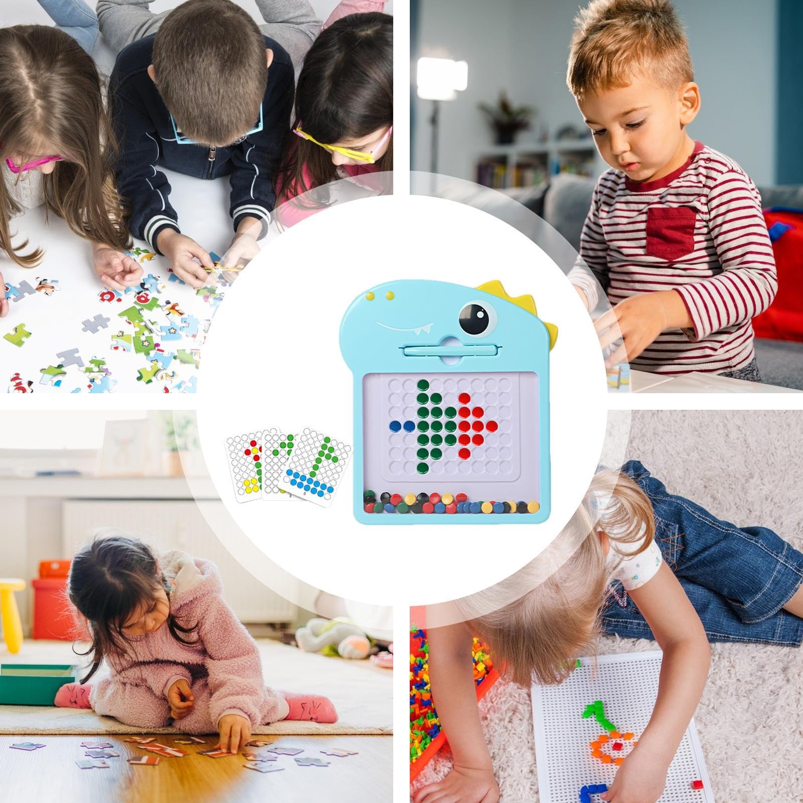 Scheda da scaratura magnetica - divertente cuscinetto da disegno magnetico con perline per bambini | Apprendimento precoce Doodle giocattolo per bambini di età compresa