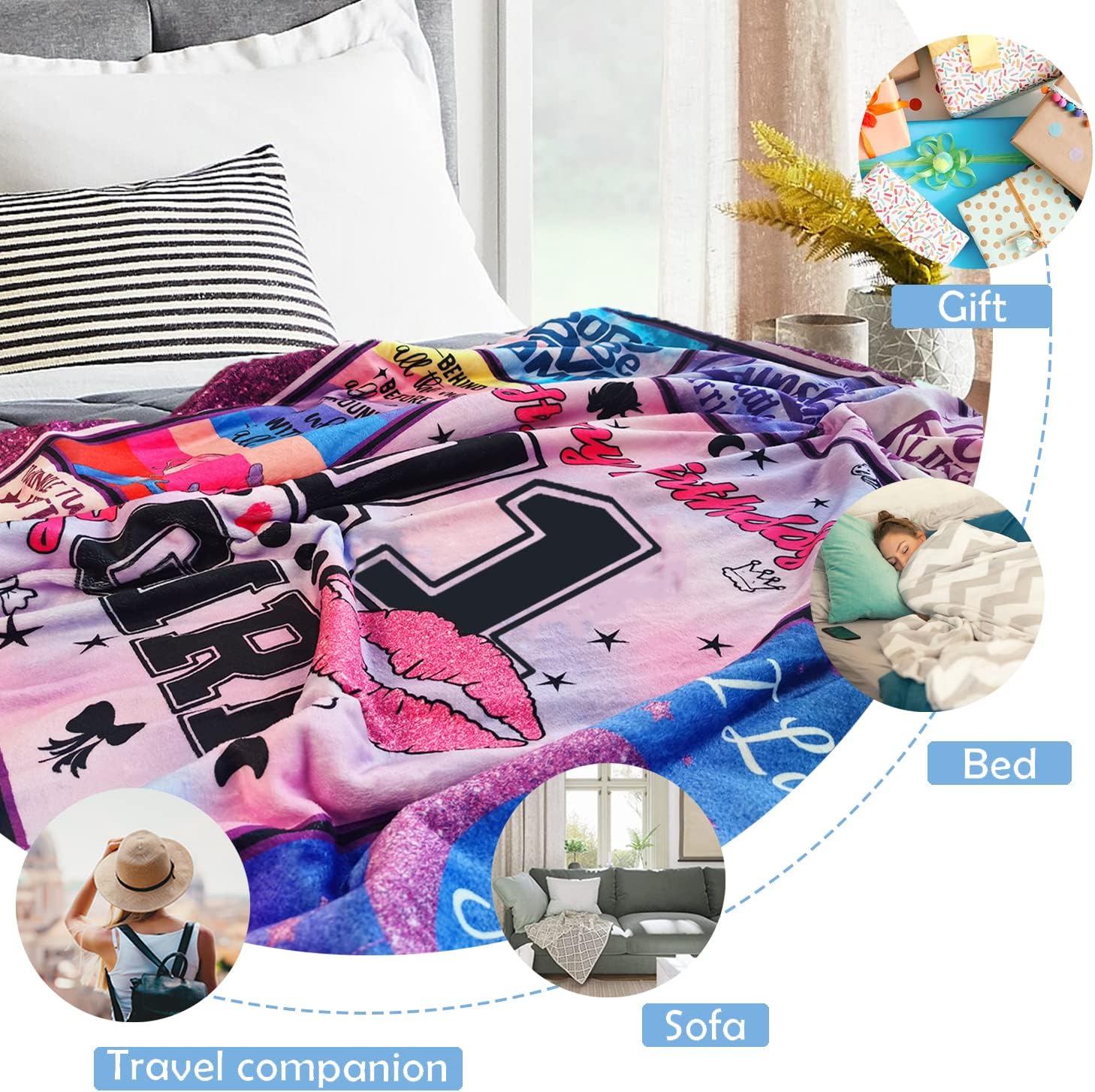 Gifts for 11 Year Old Girl Blanket, 11 Year Old Girl Birthday Gift Ideas, 11th Birthday Gifts for Girls, 11th Birthday Decorations for Girls Throw Blanket 50”x60” - Image 5